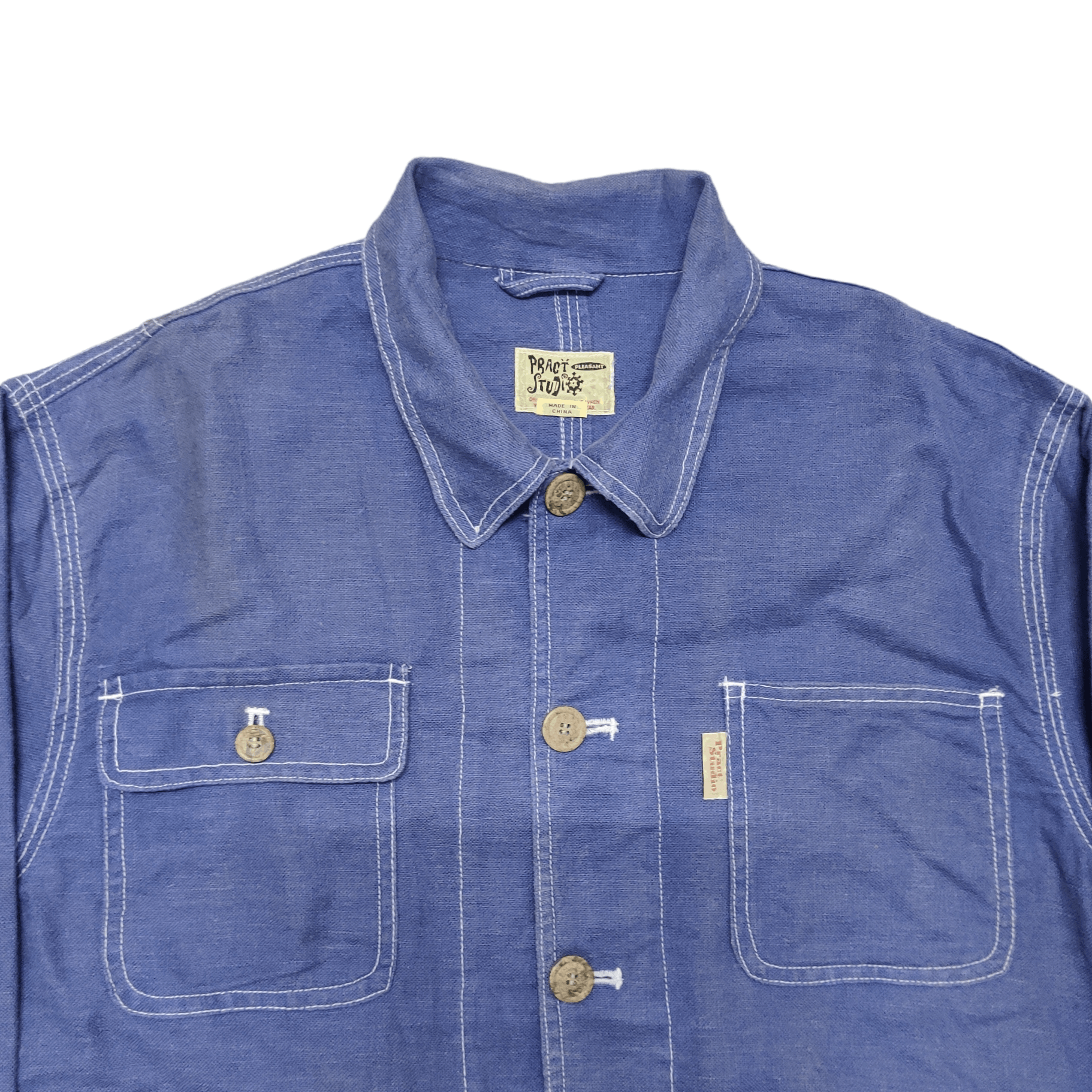 Japanese Brand Vintage Japanese Pract Studio Cargo Pocket Jacket Size US M / EU 48-50 / 2 - 2 Thumbnail