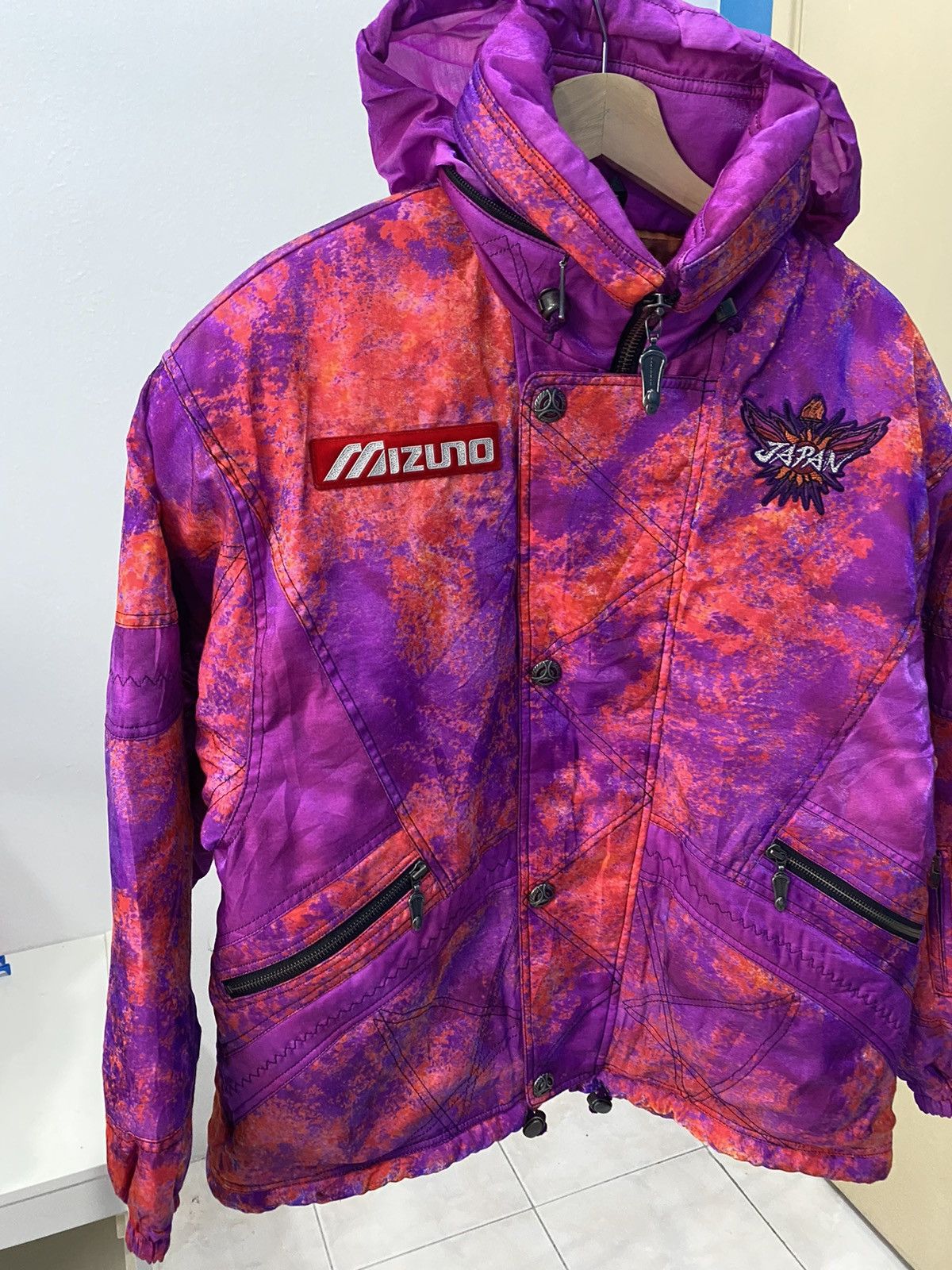 Mizuno Vintage 90s Mizuno Japan Team Ski Jacket Nagano Olympics 98 Size US L / EU 52-54 / 3 - 3 Thumbnail