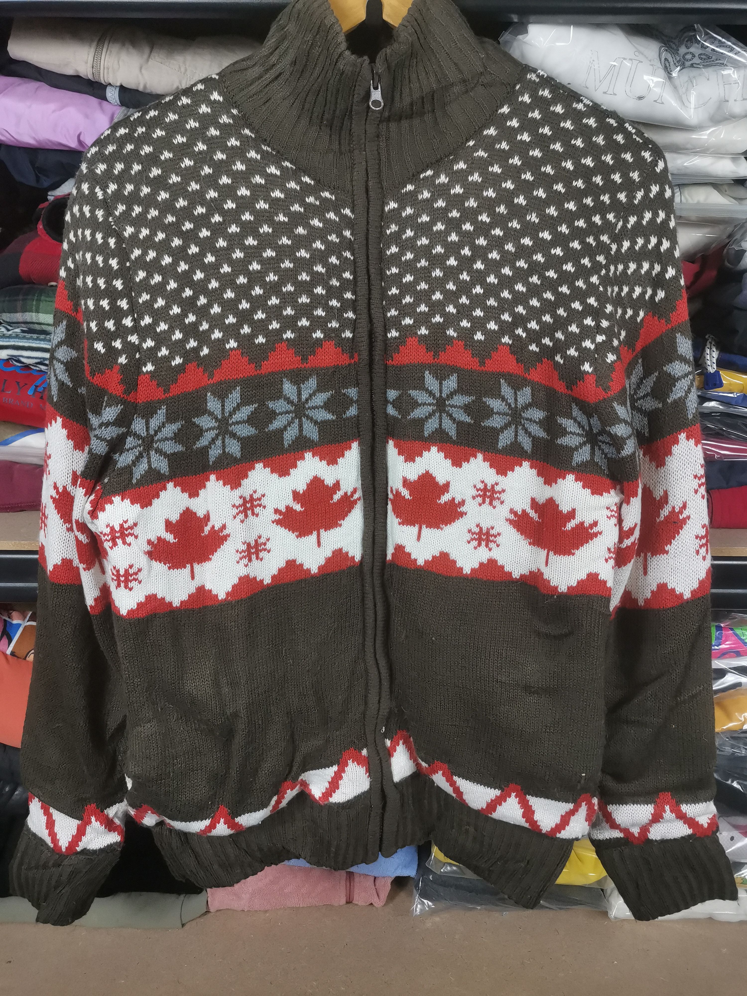 Japanese Brand Vintage Navajo Native Knit Jacket By Cinema Size US M / EU 48-50 / 2 - 1 Thumbnail