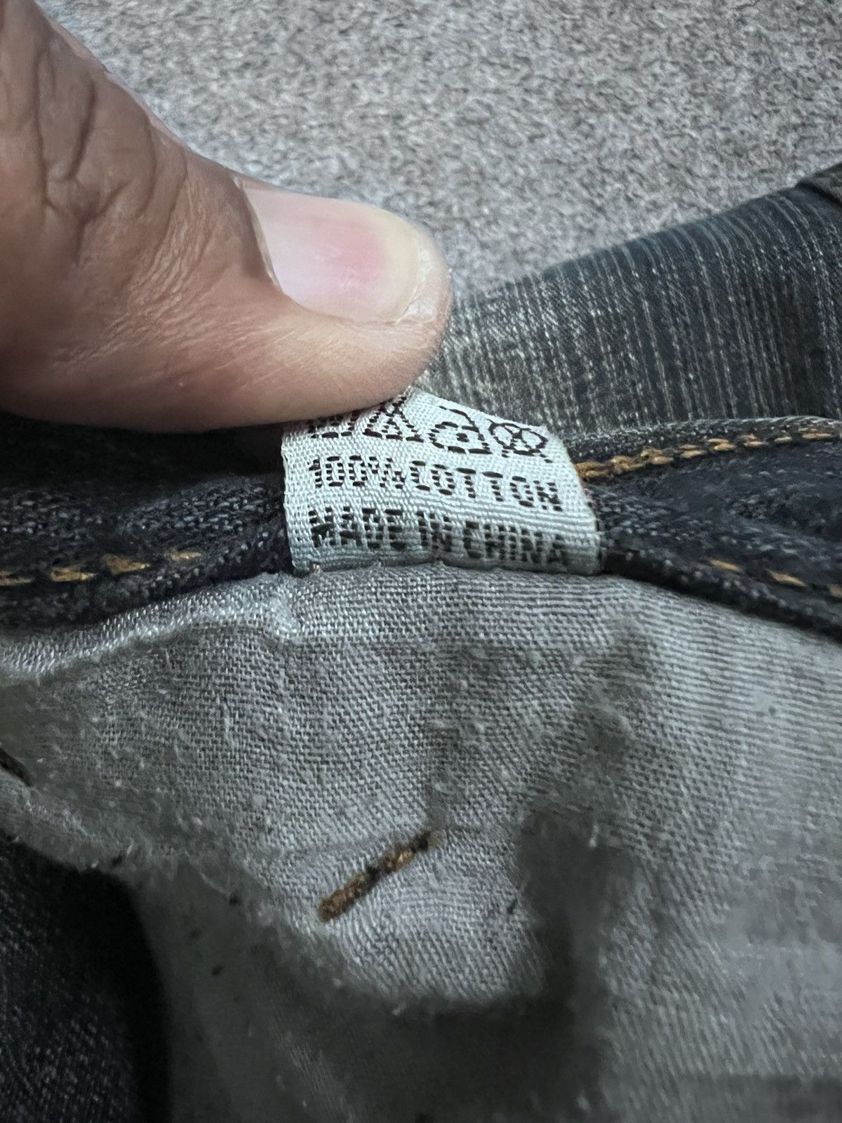 Japanese Brand BAGGY💥RUSTY ART DENIM PANTS Size US 31 - 10 Thumbnail