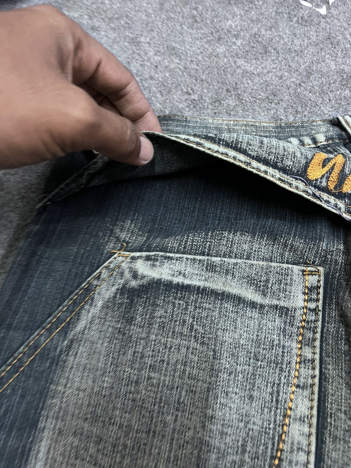 Japanese Brand BAGGY💥RUSTY ART DENIM PANTS Size US 31 - 8 Thumbnail