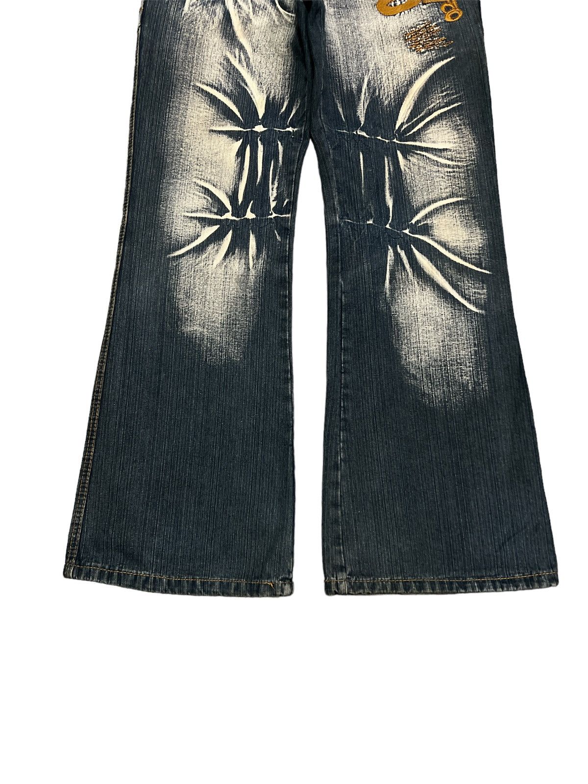 Japanese Brand BAGGY💥RUSTY ART DENIM PANTS Size US 31 - 4 Thumbnail
