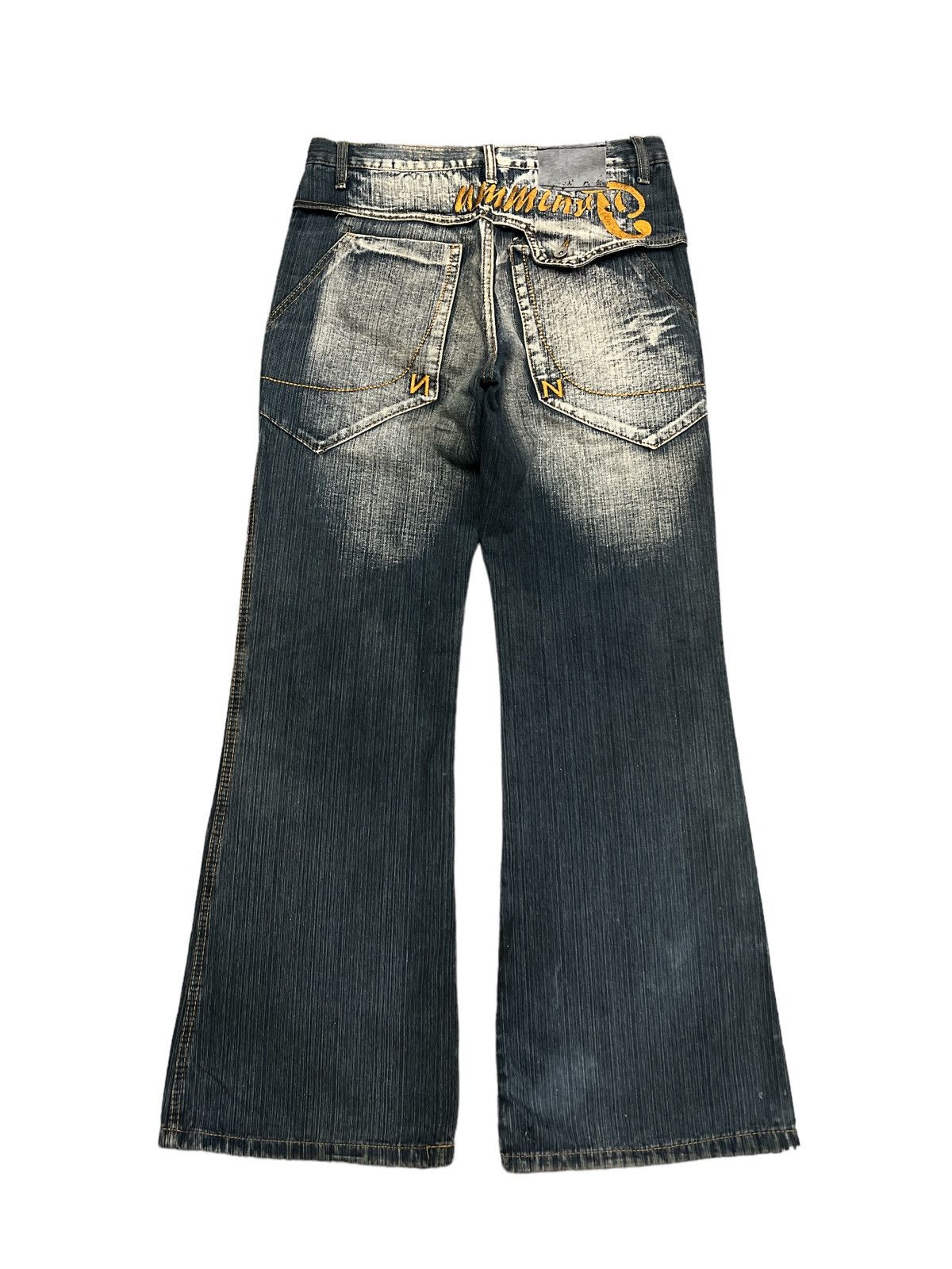 Japanese Brand BAGGY💥RUSTY ART DENIM PANTS Size US 31 - 6 Thumbnail