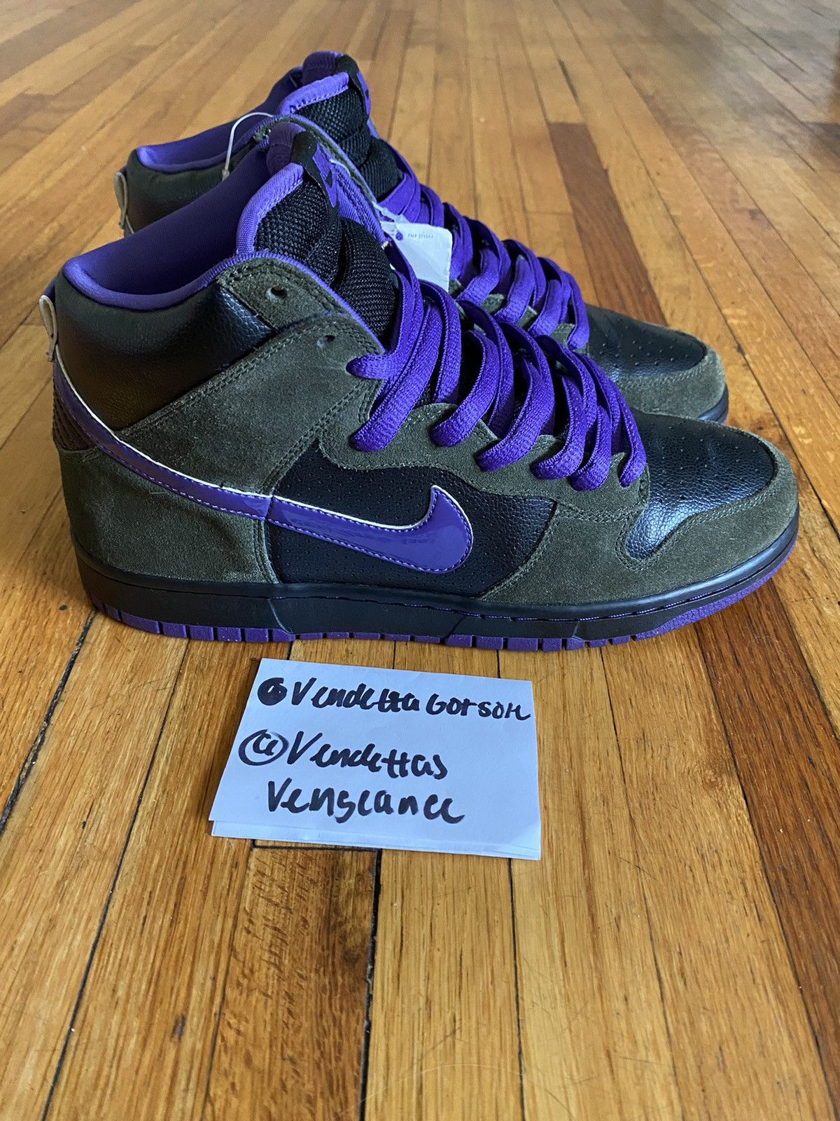 Nike Nike Sb Dunk Purple Haze 420 SAMPLE PROMO UNRELEASED US9 Size US 9 / EU 42 - 1 Thumbnail