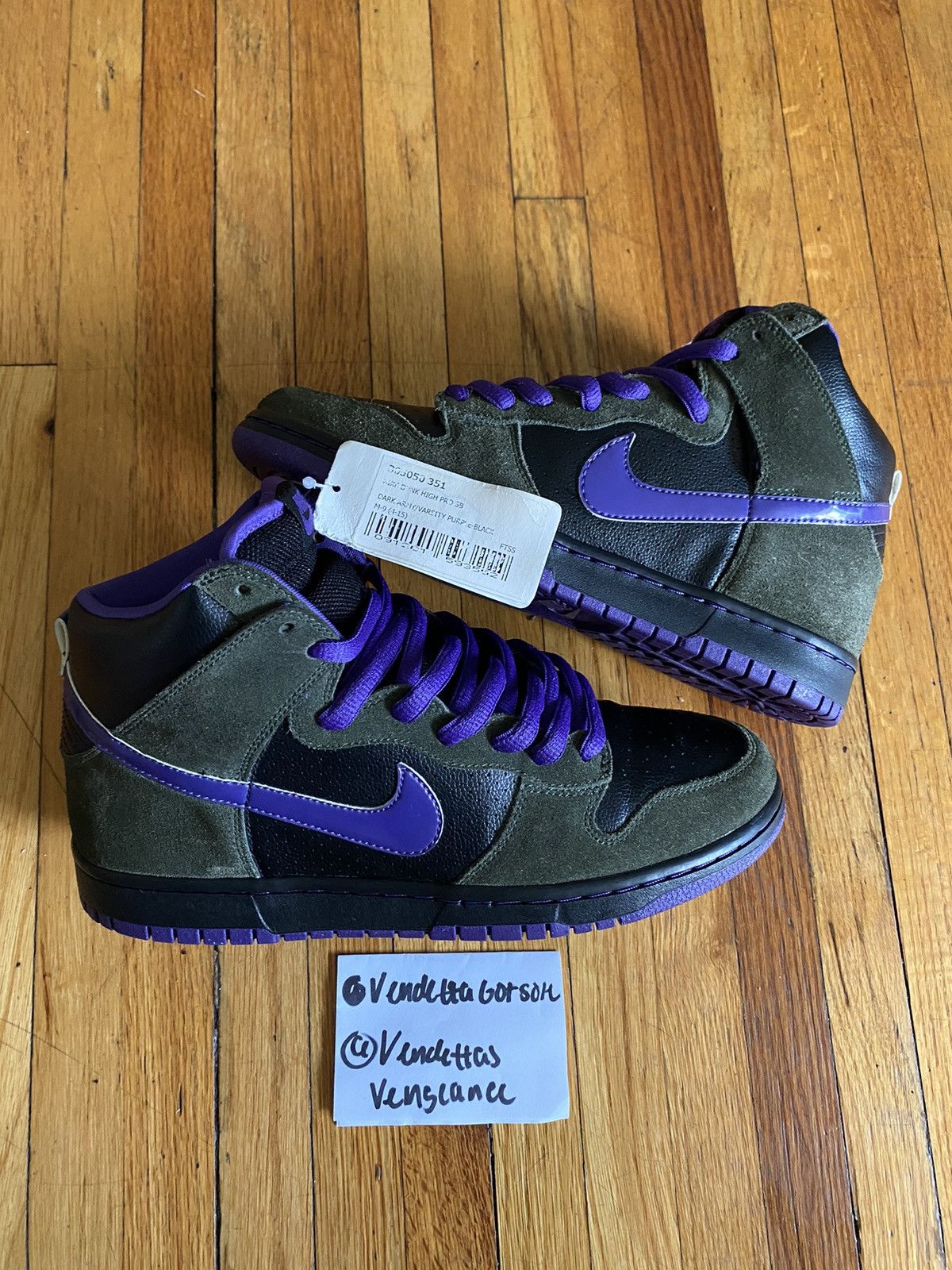 Nike Nike Sb Dunk Purple Haze 420 SAMPLE PROMO UNRELEASED US9 Size US 9 / EU 42 - 5 Thumbnail