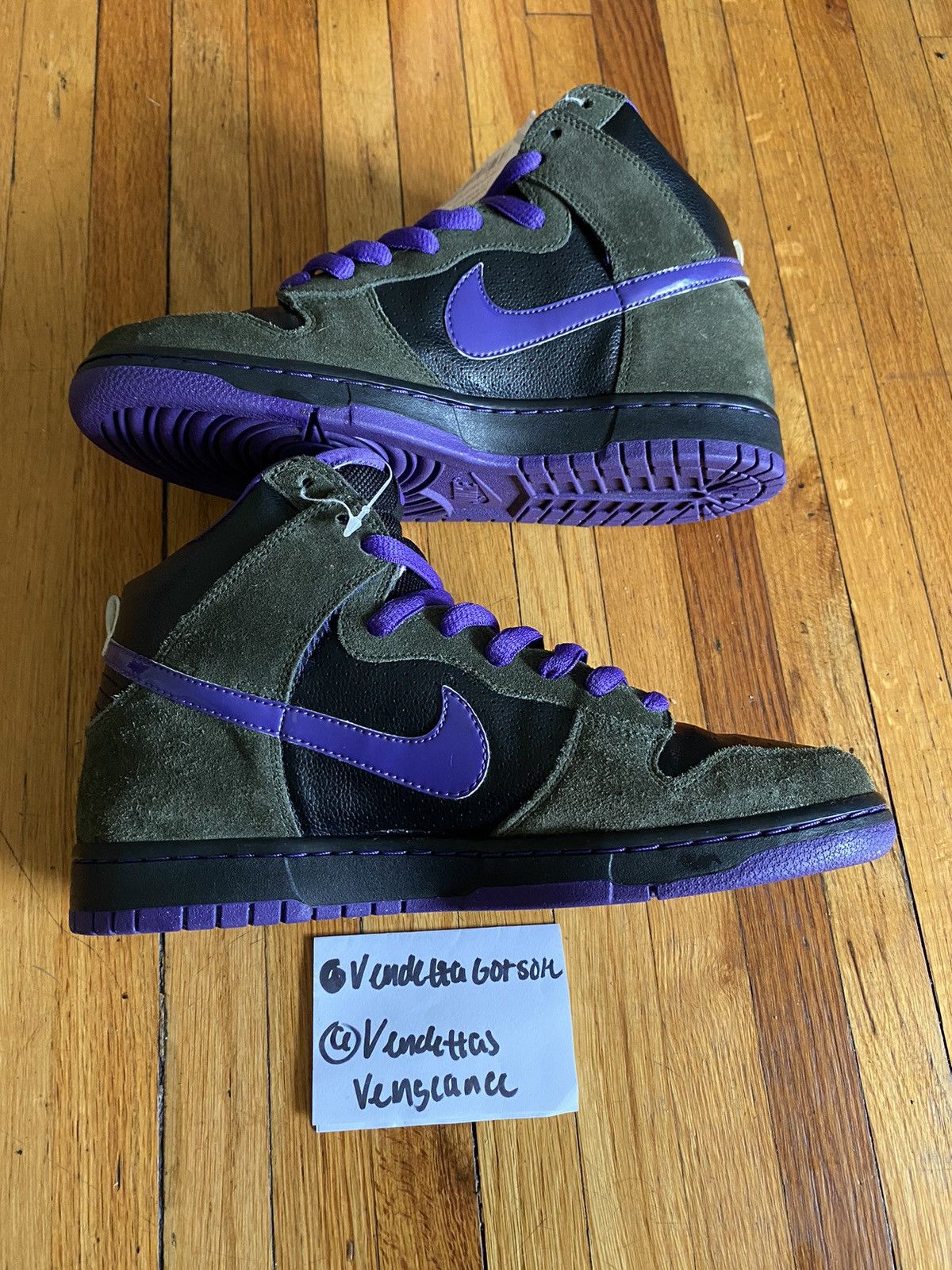 Nike Nike Sb Dunk Purple Haze 420 SAMPLE PROMO UNRELEASED US9 Size US 9 / EU 42 - 7 Thumbnail
