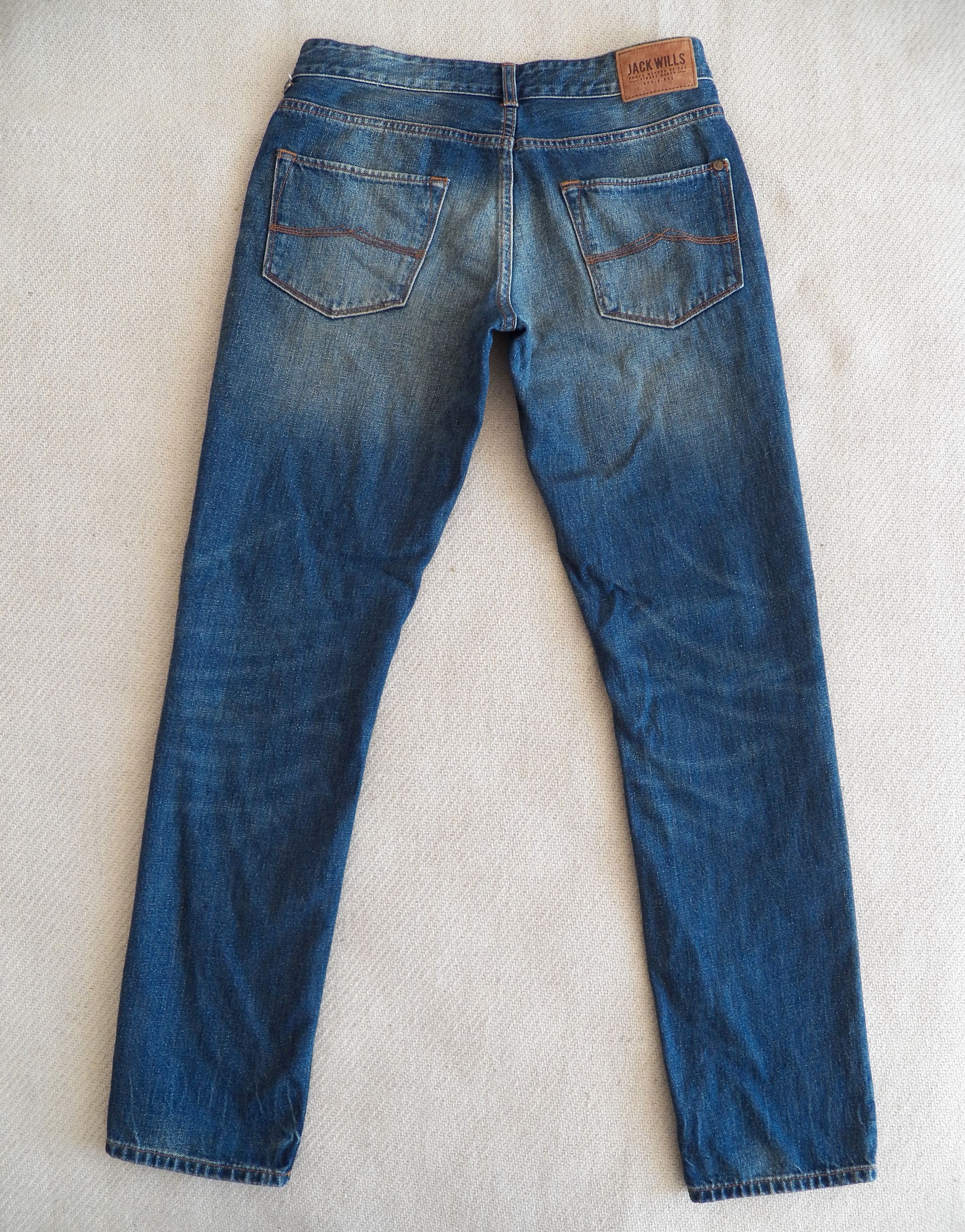 Jack Wills JEANS W30 L32 Blue Aged Vintage Treated Tapered