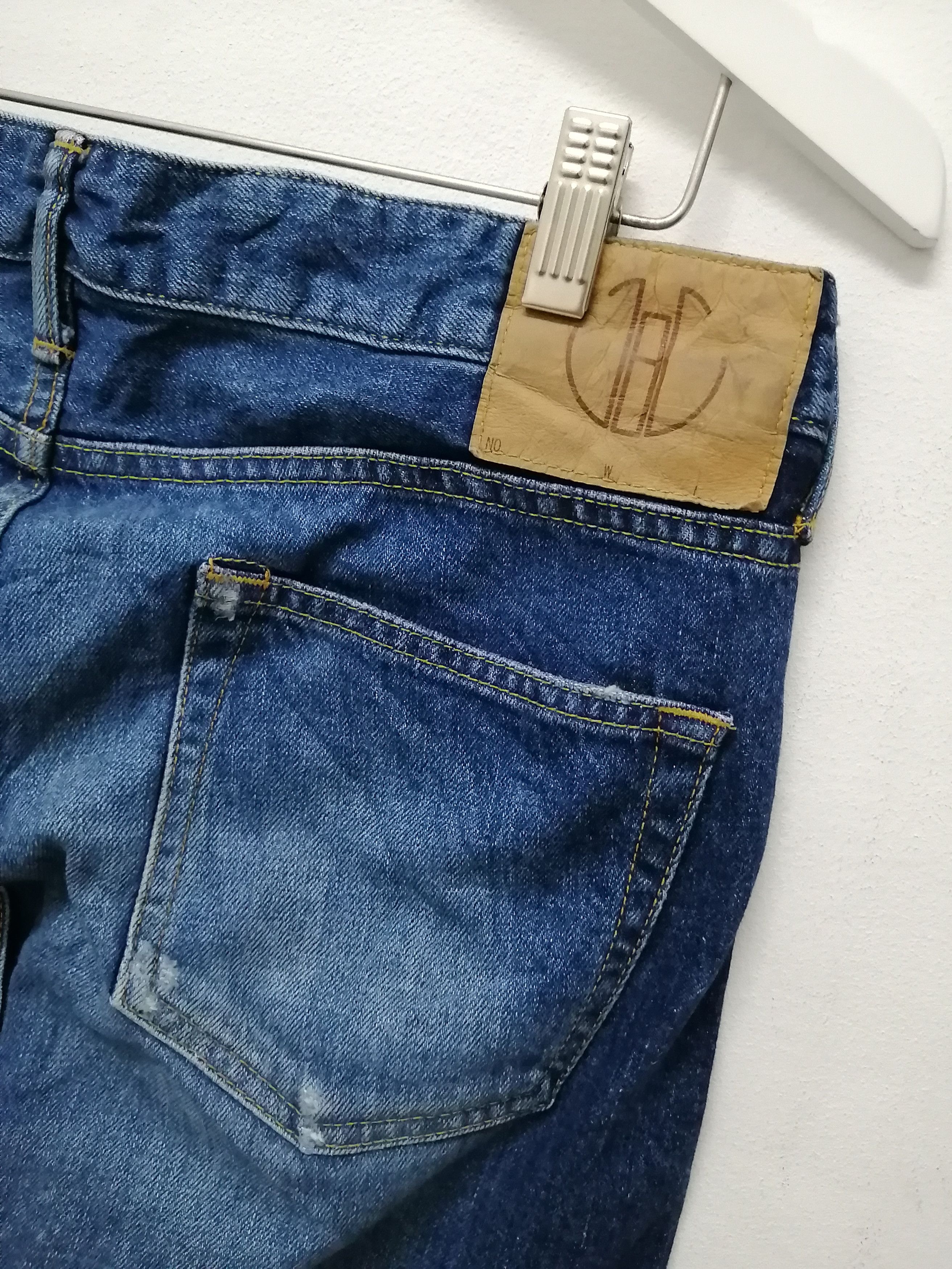 Japan Blue JAPAN BLUE Lot JB2400 Distressed Jeans Size US 31 - 4 Thumbnail