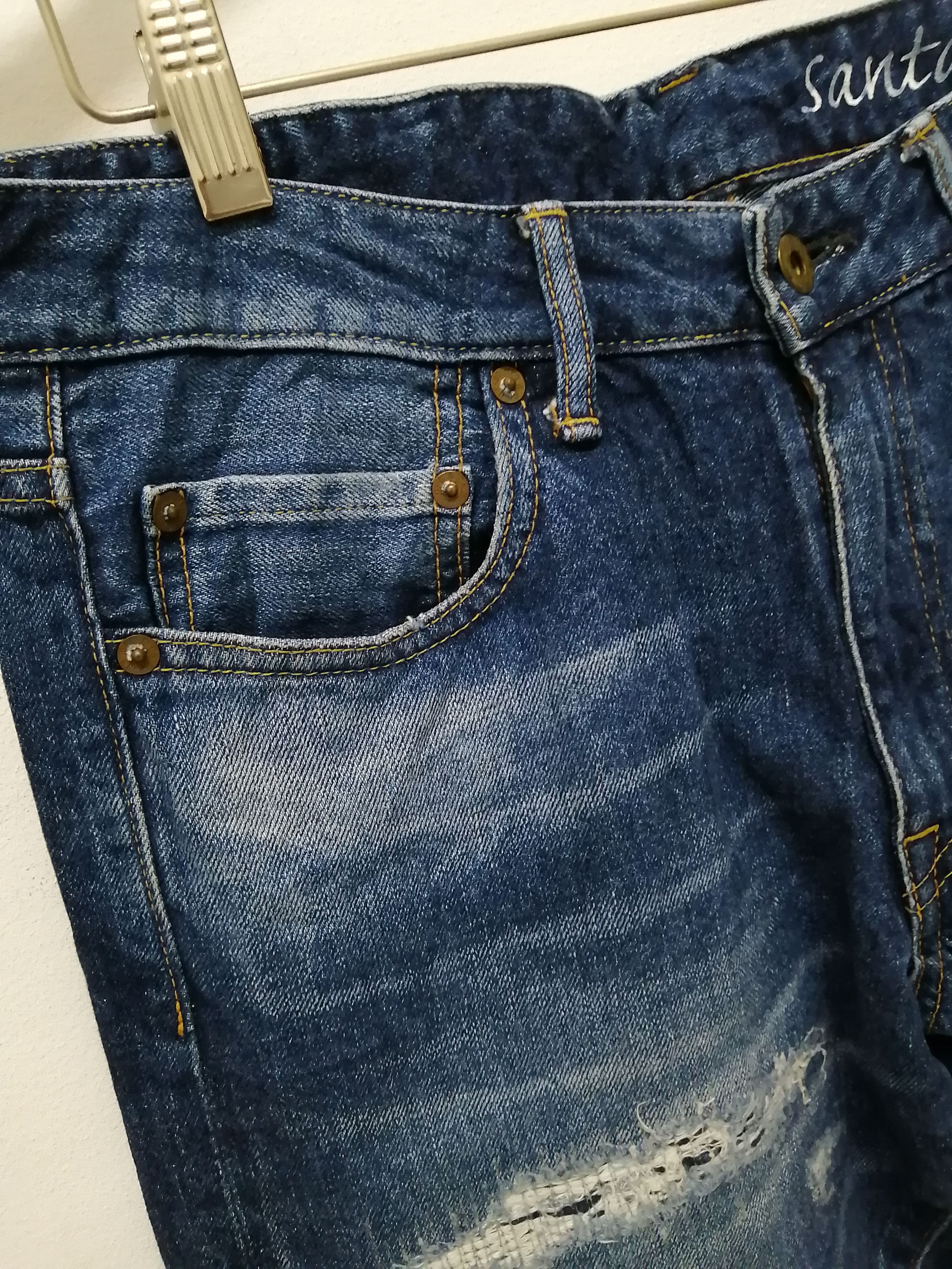 Japan Blue JAPAN BLUE Lot JB2400 Distressed Jeans Size US 31 - 8 Thumbnail