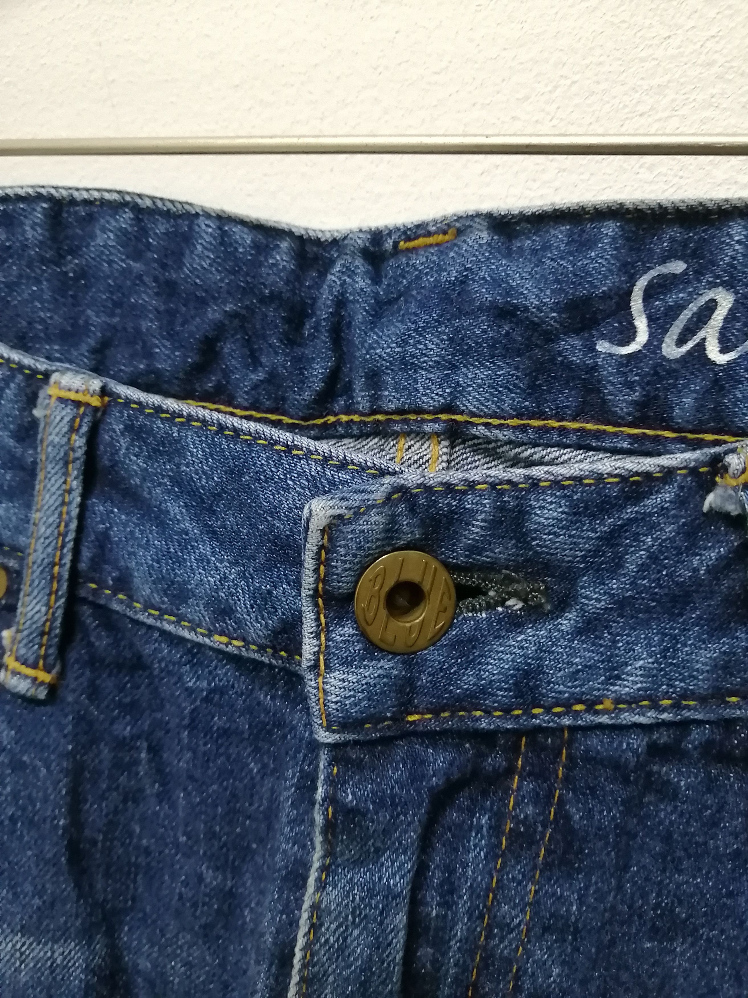 Japan Blue JAPAN BLUE Lot JB2400 Distressed Jeans Size US 31 - 10 Thumbnail