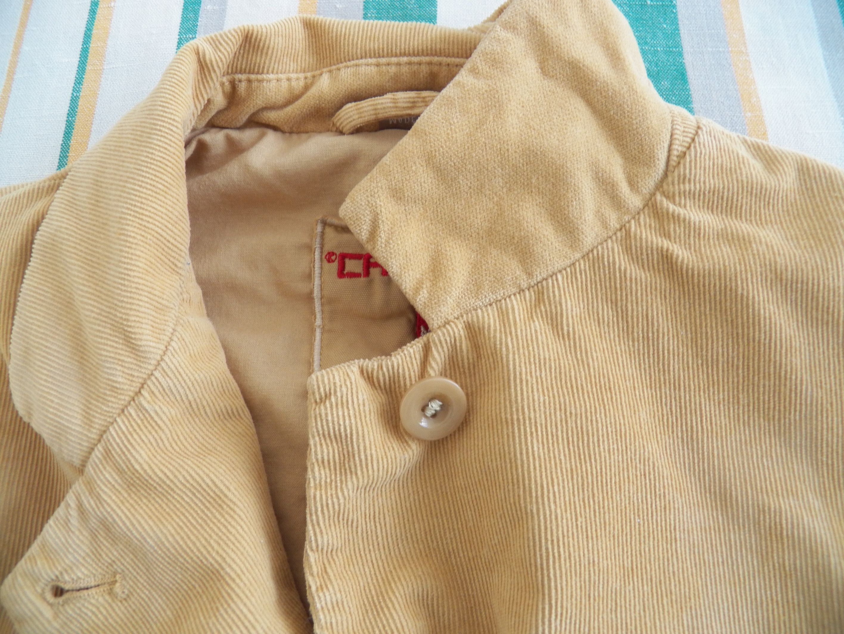 Marithe + Francois Girbaud MFG Washed Sand Cord Cotton DB Blazer Jacket Size S Size S / US 4 / IT 40 - 2 Thumbnail