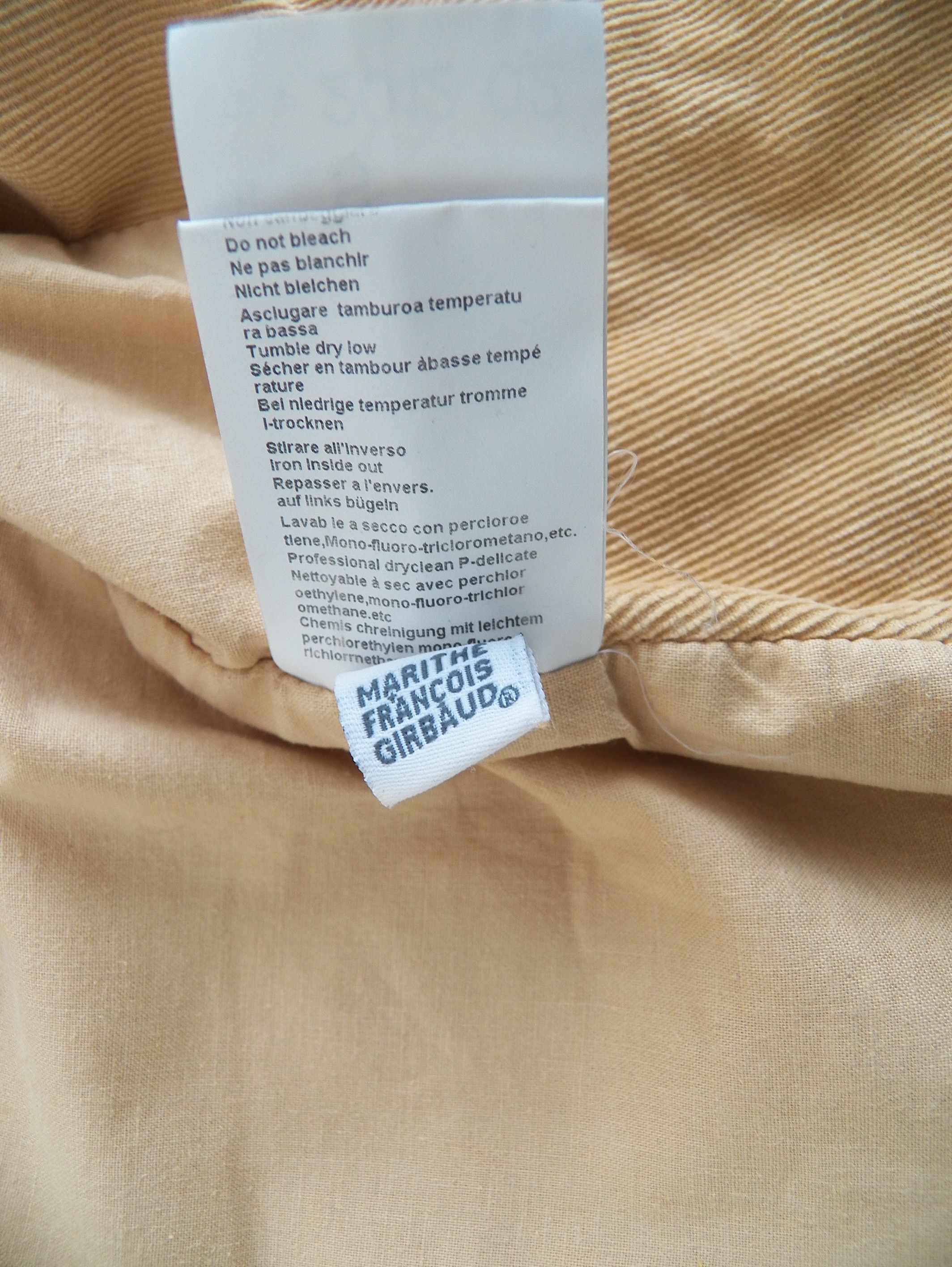 Marithe + Francois Girbaud MFG Washed Sand Cord Cotton DB Blazer Jacket Size S Size S / US 4 / IT 40 - 9 Thumbnail