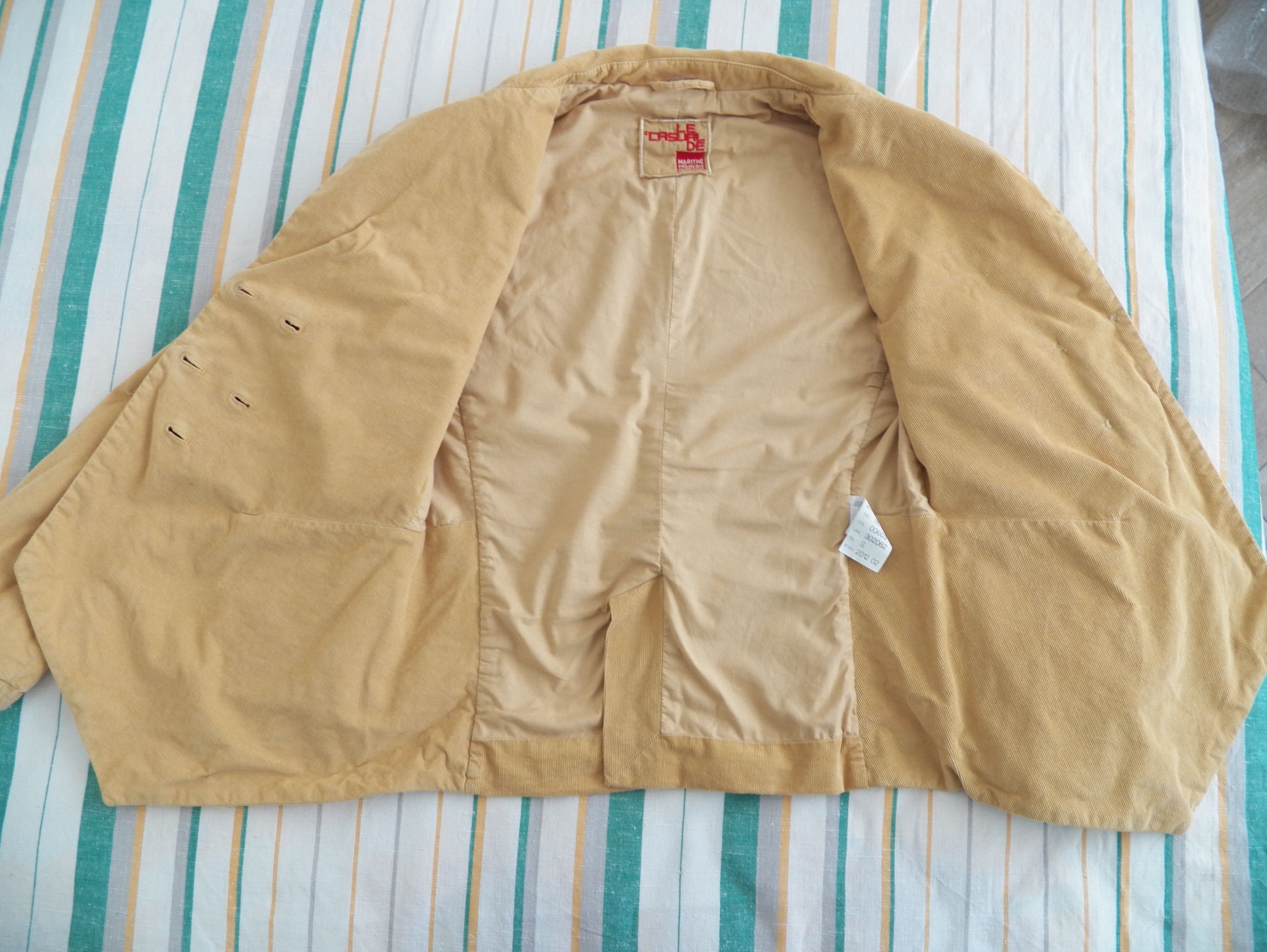 Marithe + Francois Girbaud MFG Washed Sand Cord Cotton DB Blazer Jacket Size S Size S / US 4 / IT 40 - 6 Thumbnail