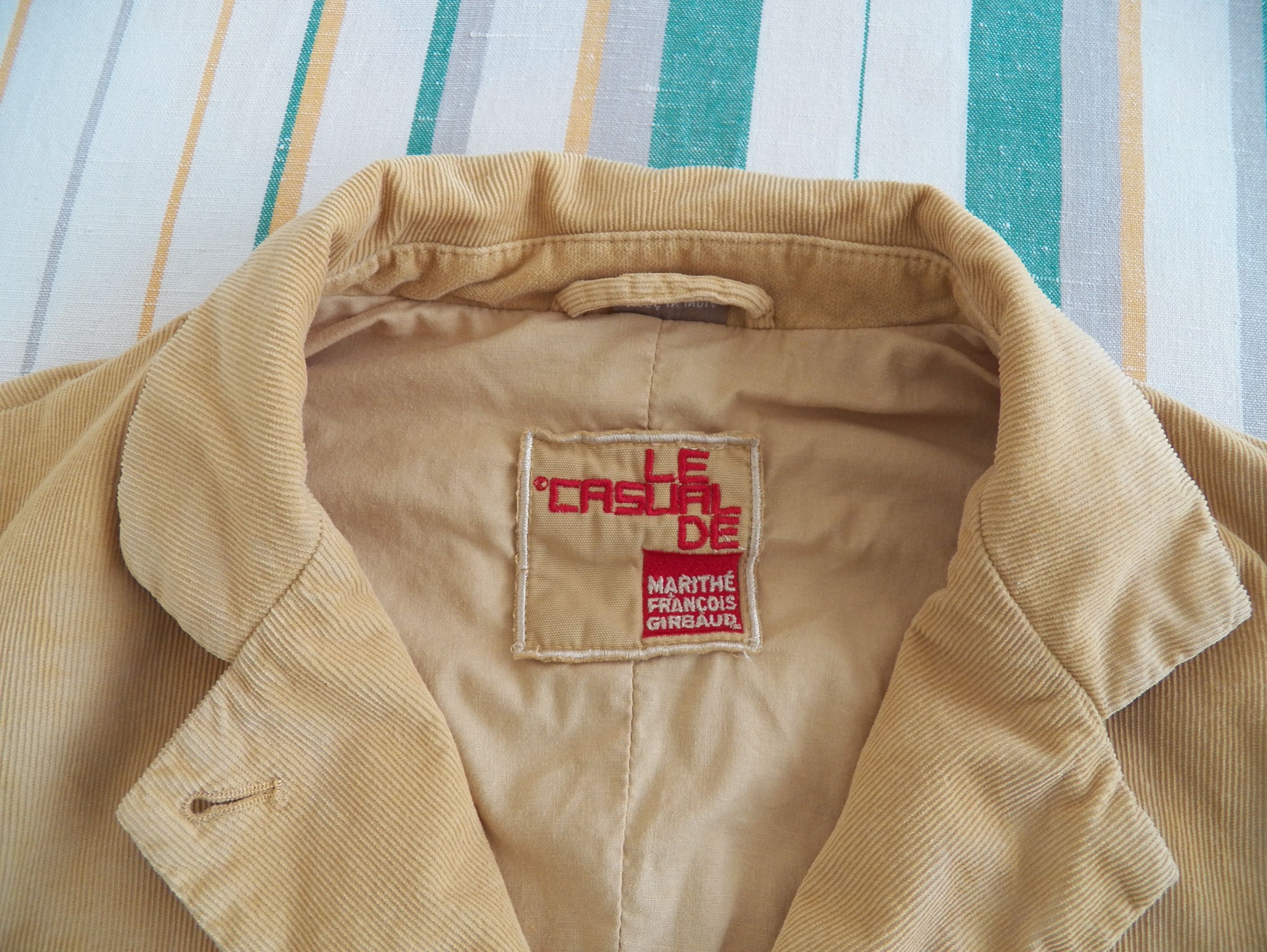 Marithe + Francois Girbaud MFG Washed Sand Cord Cotton DB Blazer Jacket Size S Size S / US 4 / IT 40 - 3 Thumbnail