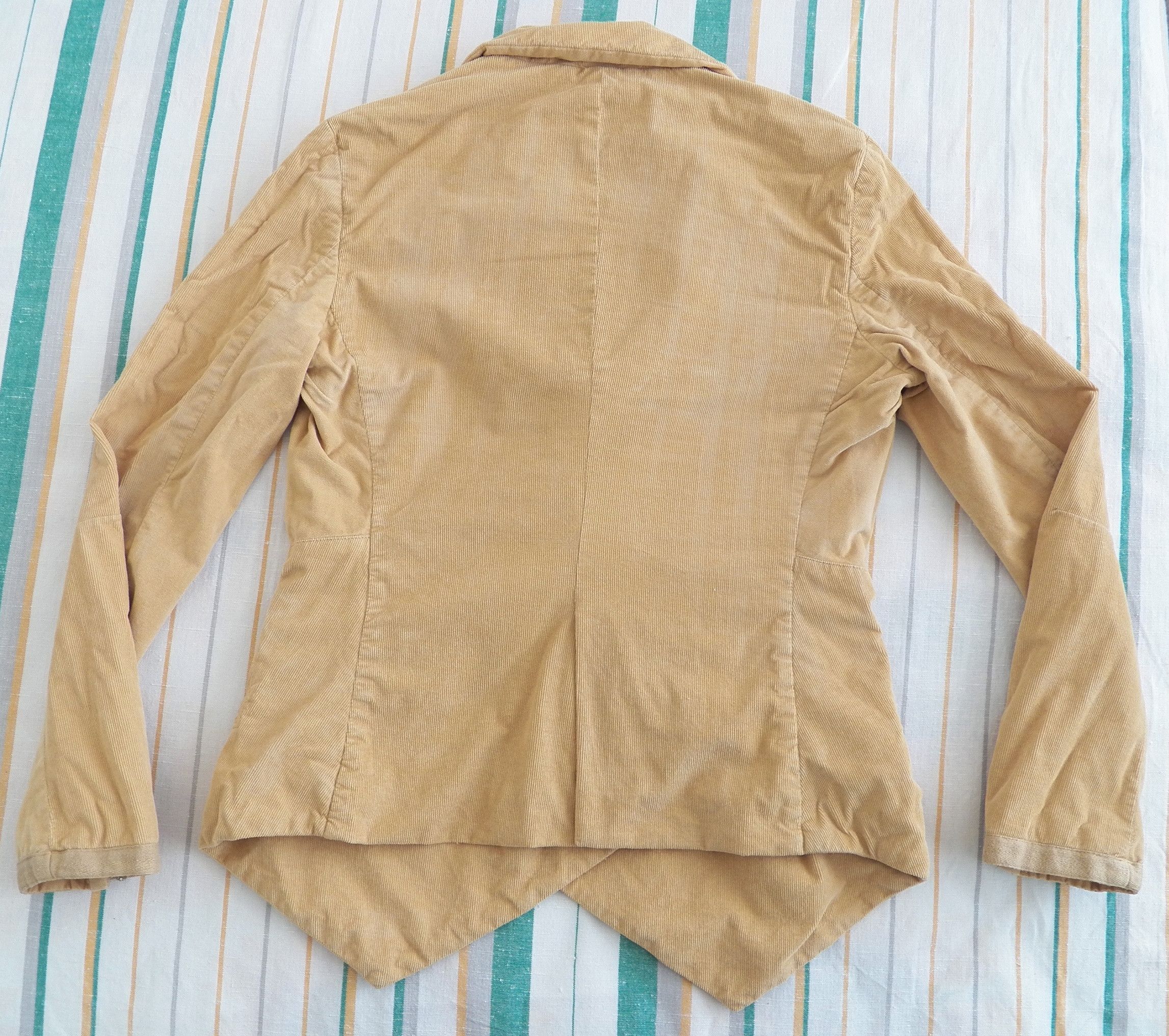 Marithe + Francois Girbaud MFG Washed Sand Cord Cotton DB Blazer Jacket Size S Size S / US 4 / IT 40 - 7 Thumbnail