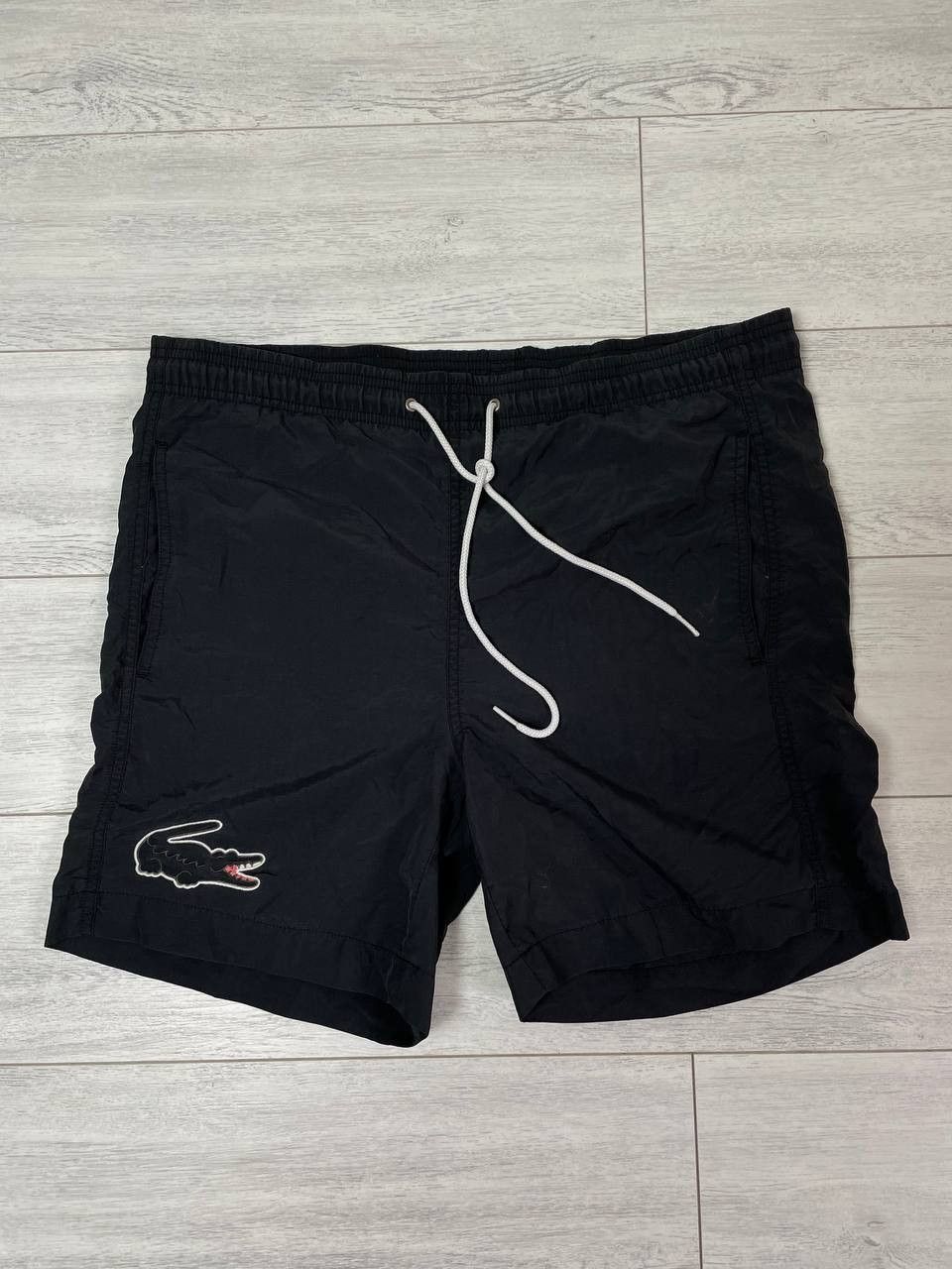 Lacoste Lacoste vintage black shorts big logo crocodile Size US 32 / EU 48 - 1 Thumbnail