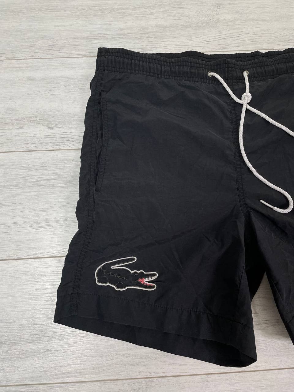 Lacoste Lacoste vintage black shorts big logo crocodile Size US 32 / EU 48 - 2 Thumbnail