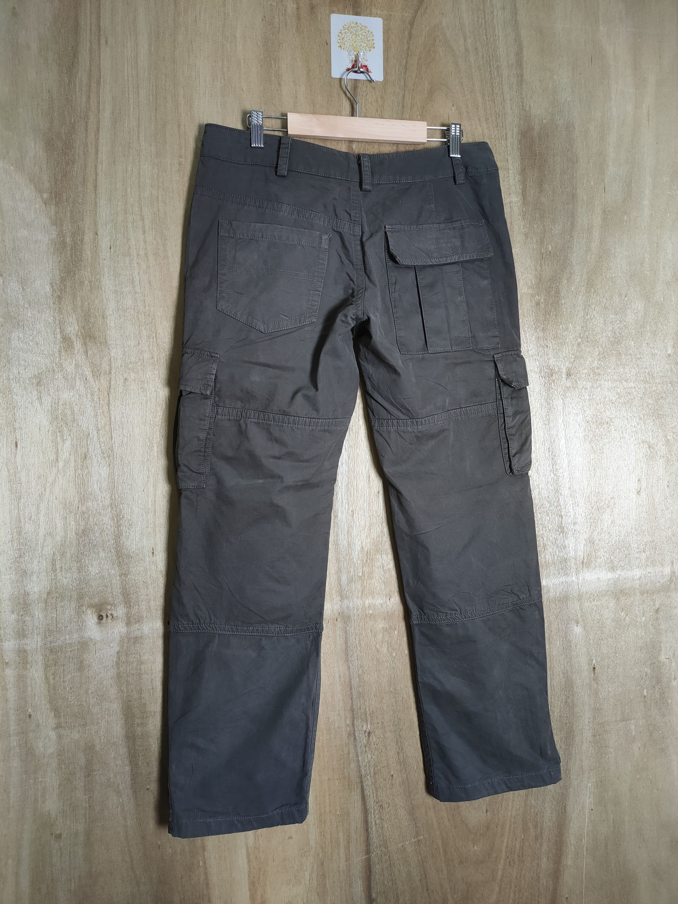 Katharine Hamnett London × Vintage VINTAGE HAMNETT BROWN CARGO PANTS / ZIPPER OPEN LEG Size US 32 / EU 48 - 2 Thumbnail
