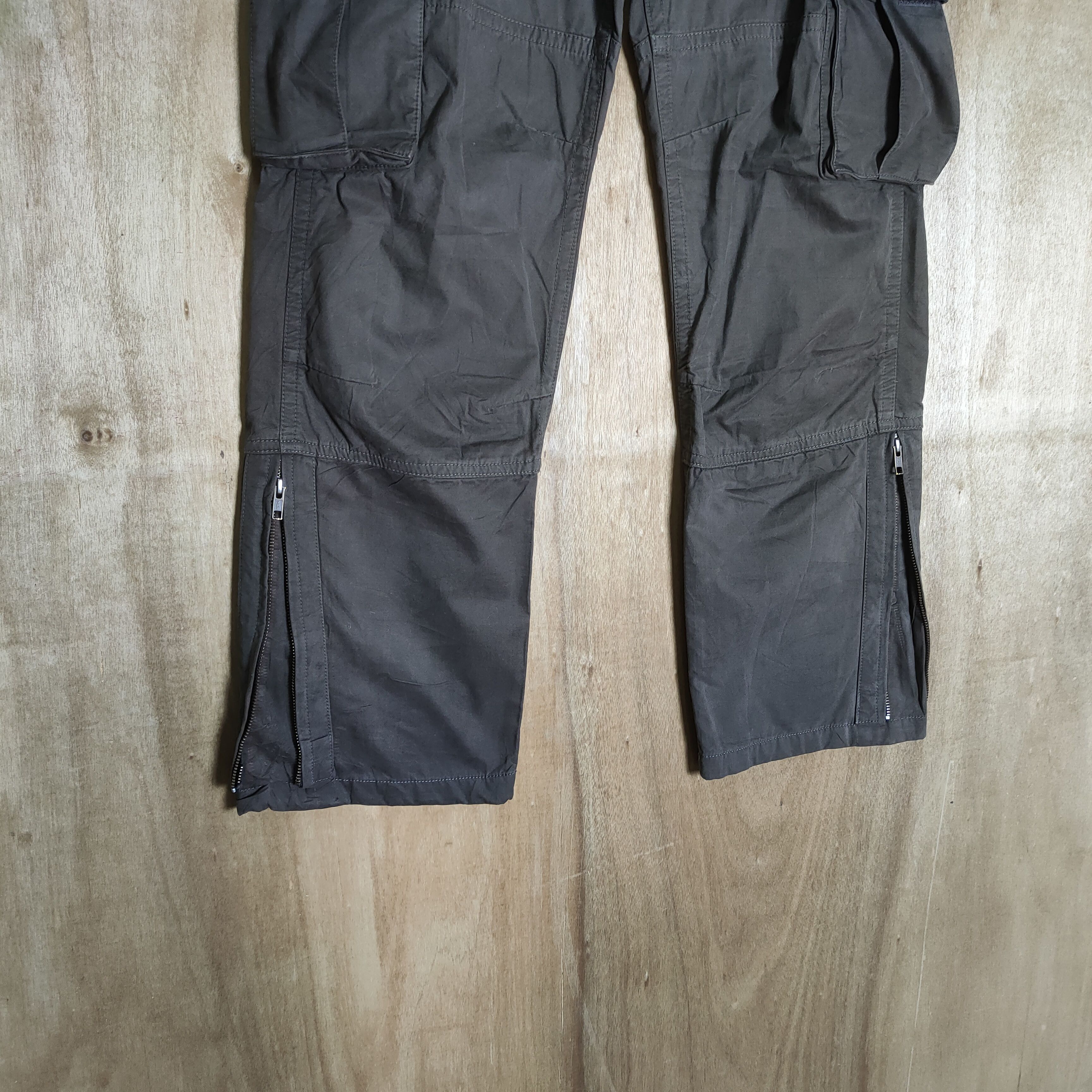 Katharine Hamnett London × Vintage VINTAGE HAMNETT BROWN CARGO PANTS / ZIPPER OPEN LEG Size US 32 / EU 48 - 5 Thumbnail