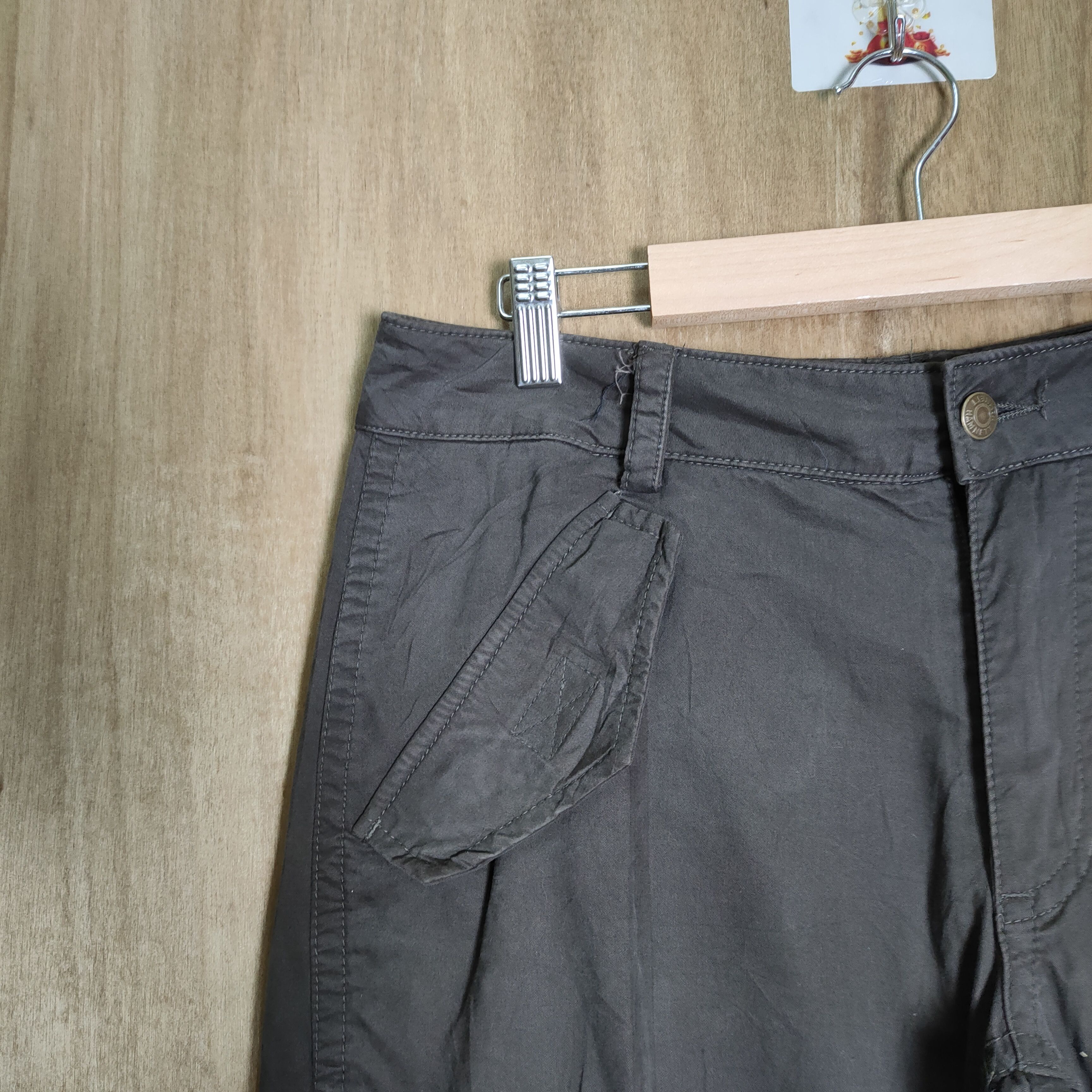 Katharine Hamnett London × Vintage VINTAGE HAMNETT BROWN CARGO PANTS / ZIPPER OPEN LEG Size US 32 / EU 48 - 6 Thumbnail