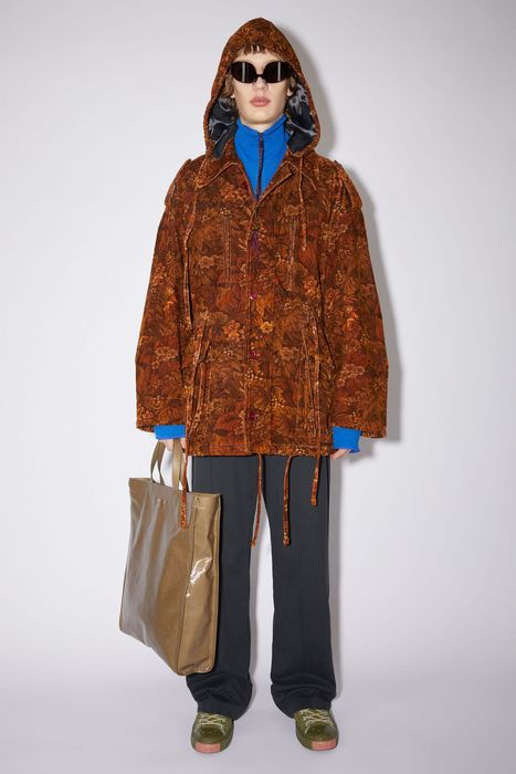 Acne Studios BNWT AW22 ACNE STUDIOS FLOWER PRINT CORDUROY PARKA