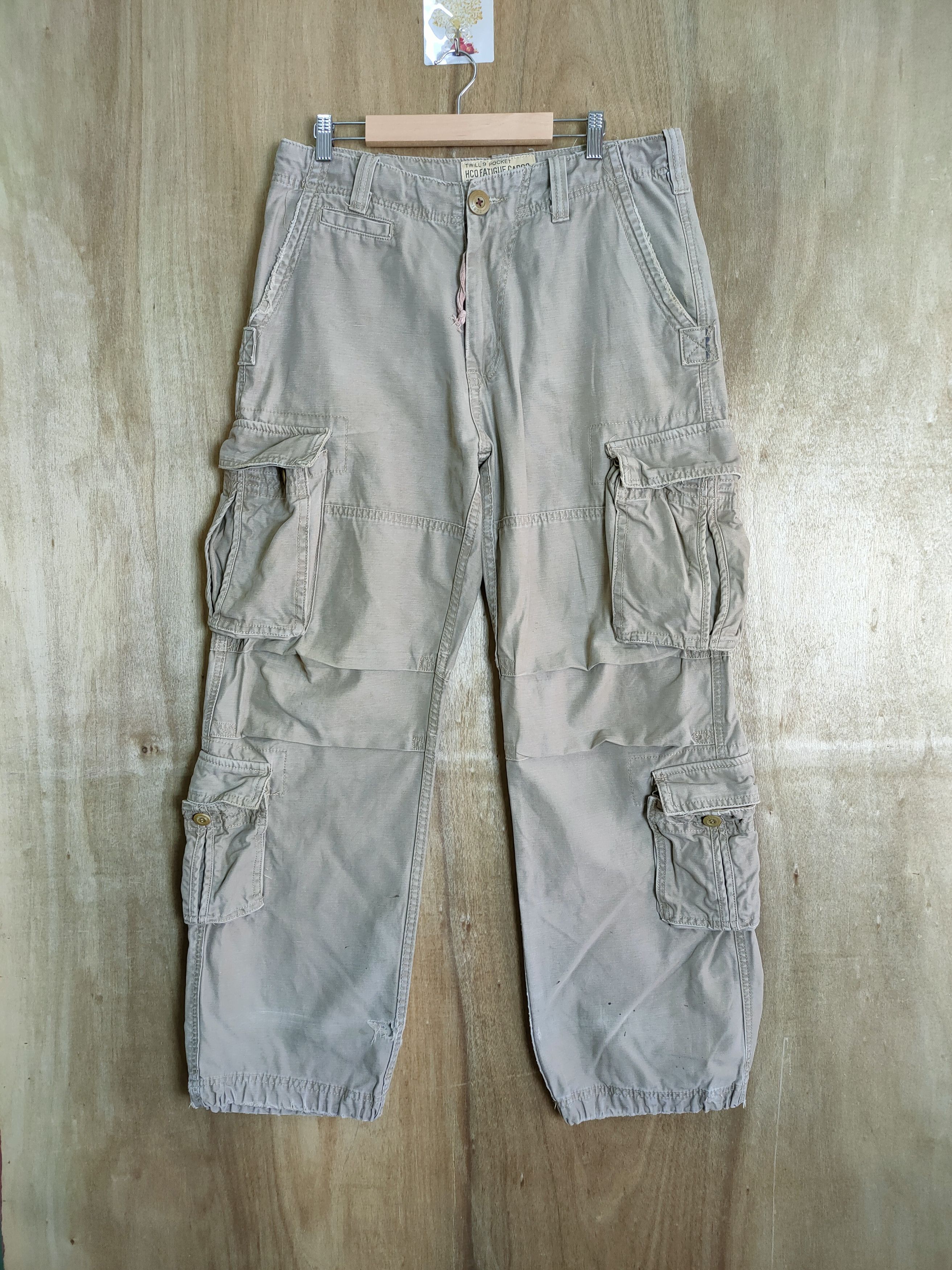 Vintage 9 POCKET HCO FATIGUE VINTAGE MILITARY CARGO PANTS Size US 32 / EU 48 - 1 Thumbnail