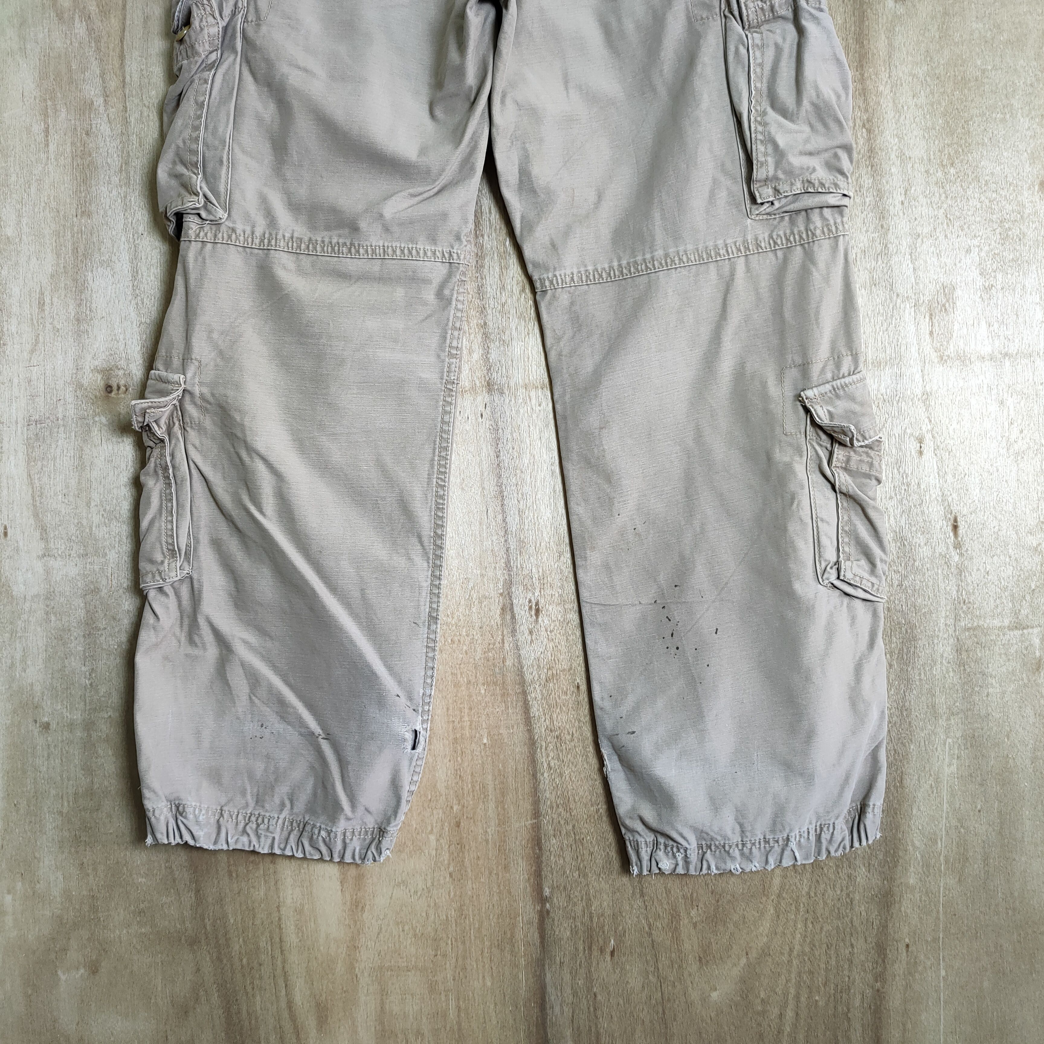 Vintage 9 POCKET HCO FATIGUE VINTAGE MILITARY CARGO PANTS Size US 32 / EU 48 - 6 Thumbnail