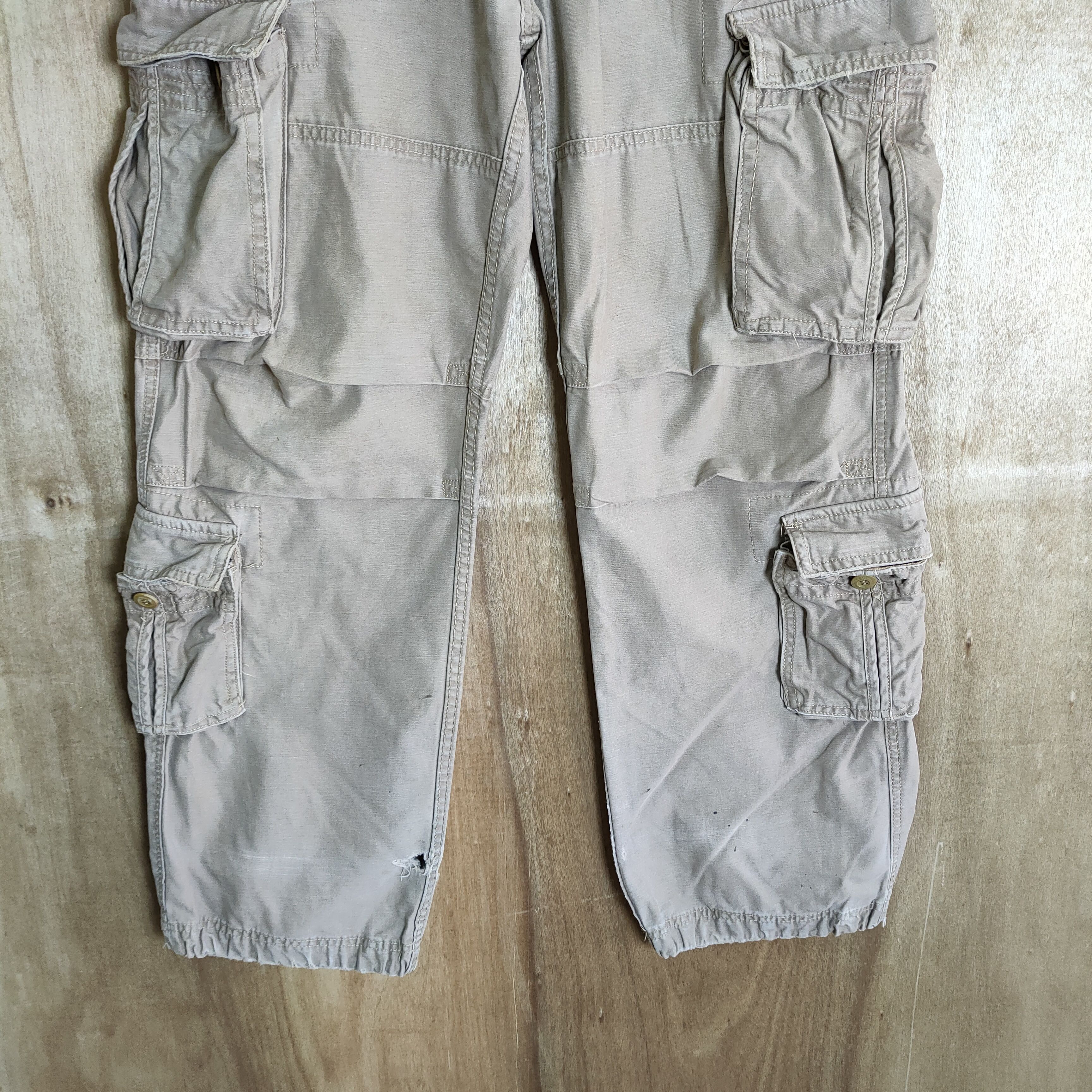 Vintage 9 POCKET HCO FATIGUE VINTAGE MILITARY CARGO PANTS Size US 32 / EU 48 - 3 Thumbnail