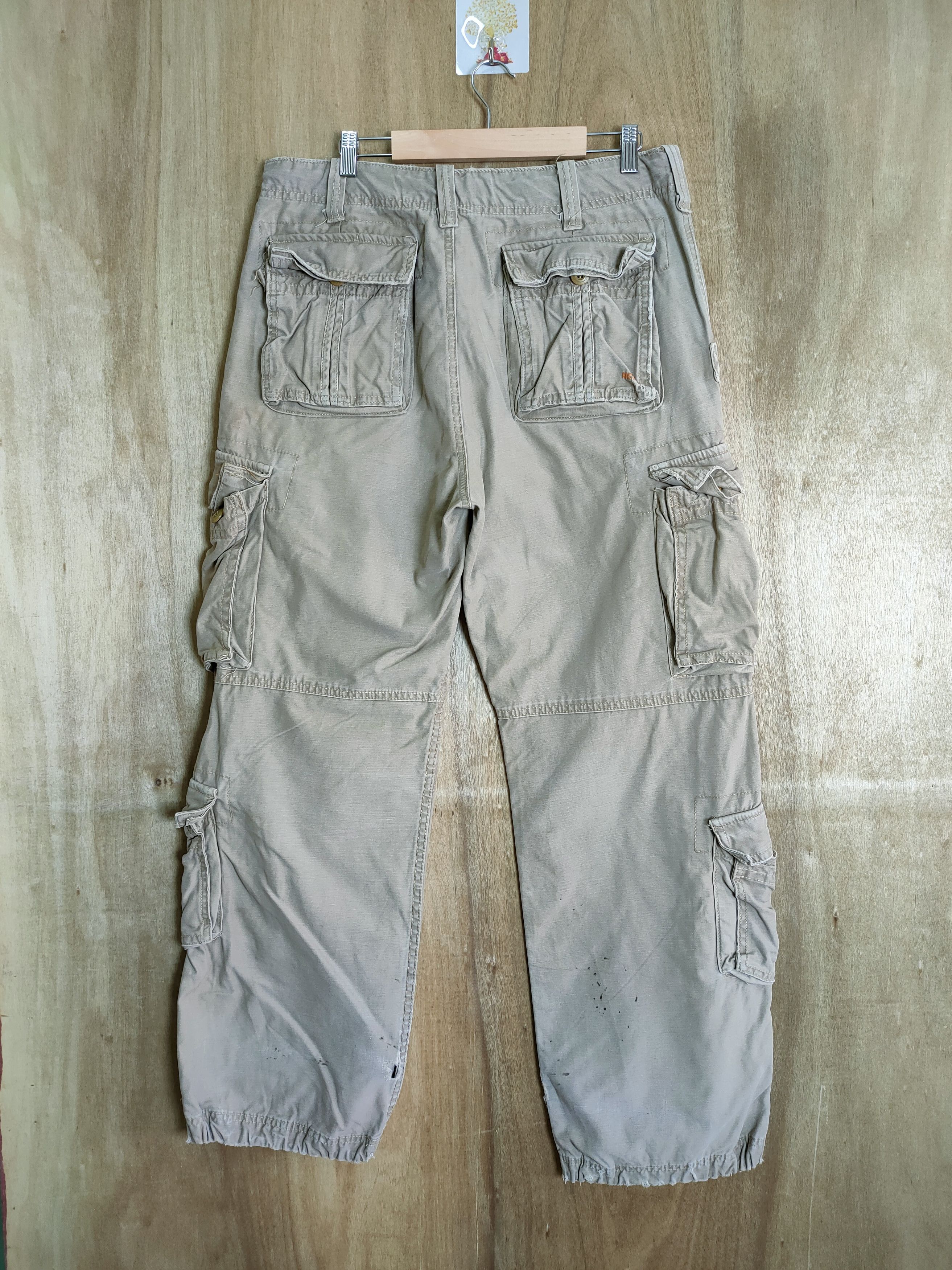 Vintage 9 POCKET HCO FATIGUE VINTAGE MILITARY CARGO PANTS Size US 32 / EU 48 - 4 Thumbnail