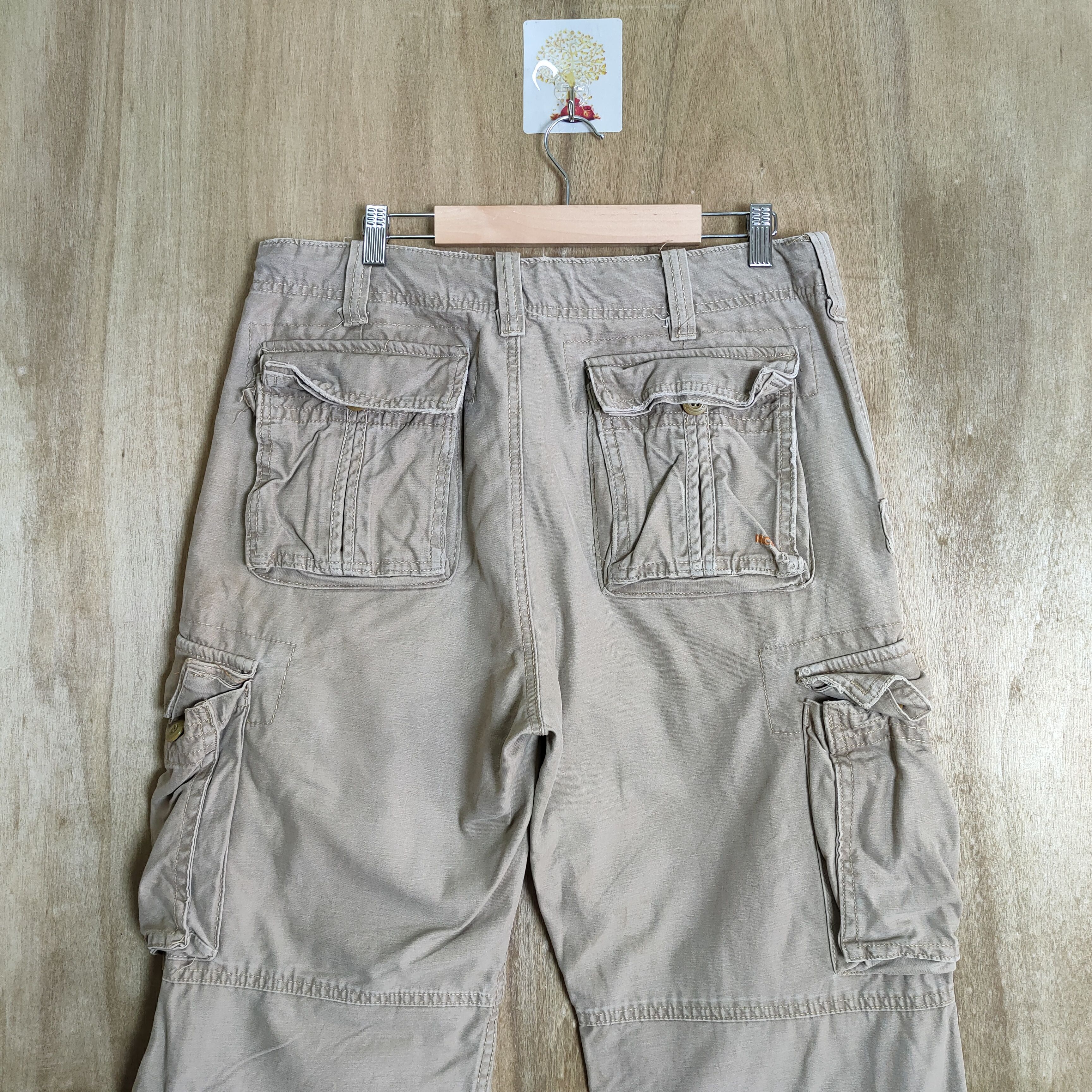 Vintage 9 POCKET HCO FATIGUE VINTAGE MILITARY CARGO PANTS Size US 32 / EU 48 - 5 Thumbnail
