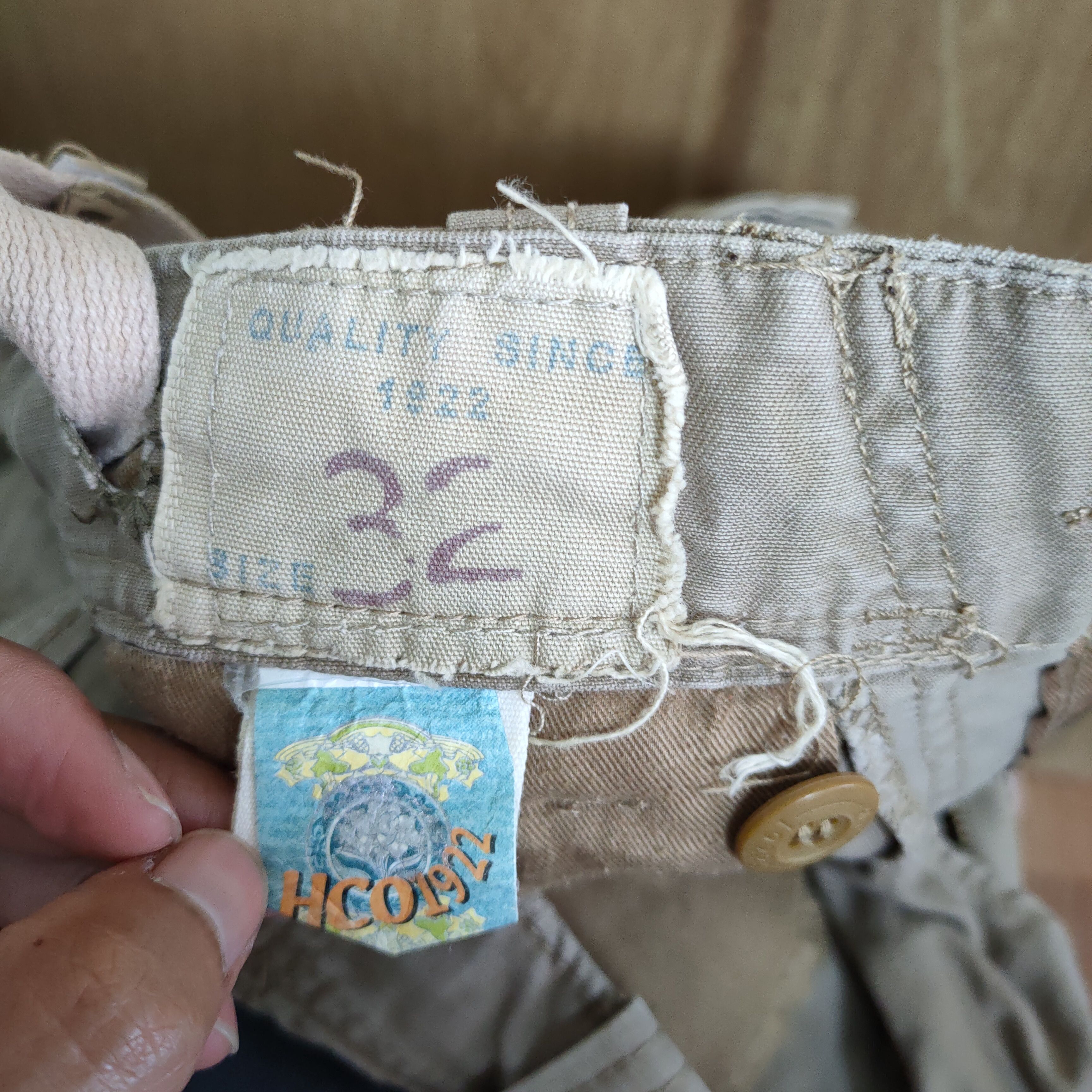Vintage 9 POCKET HCO FATIGUE VINTAGE MILITARY CARGO PANTS Size US 32 / EU 48 - 15 Thumbnail