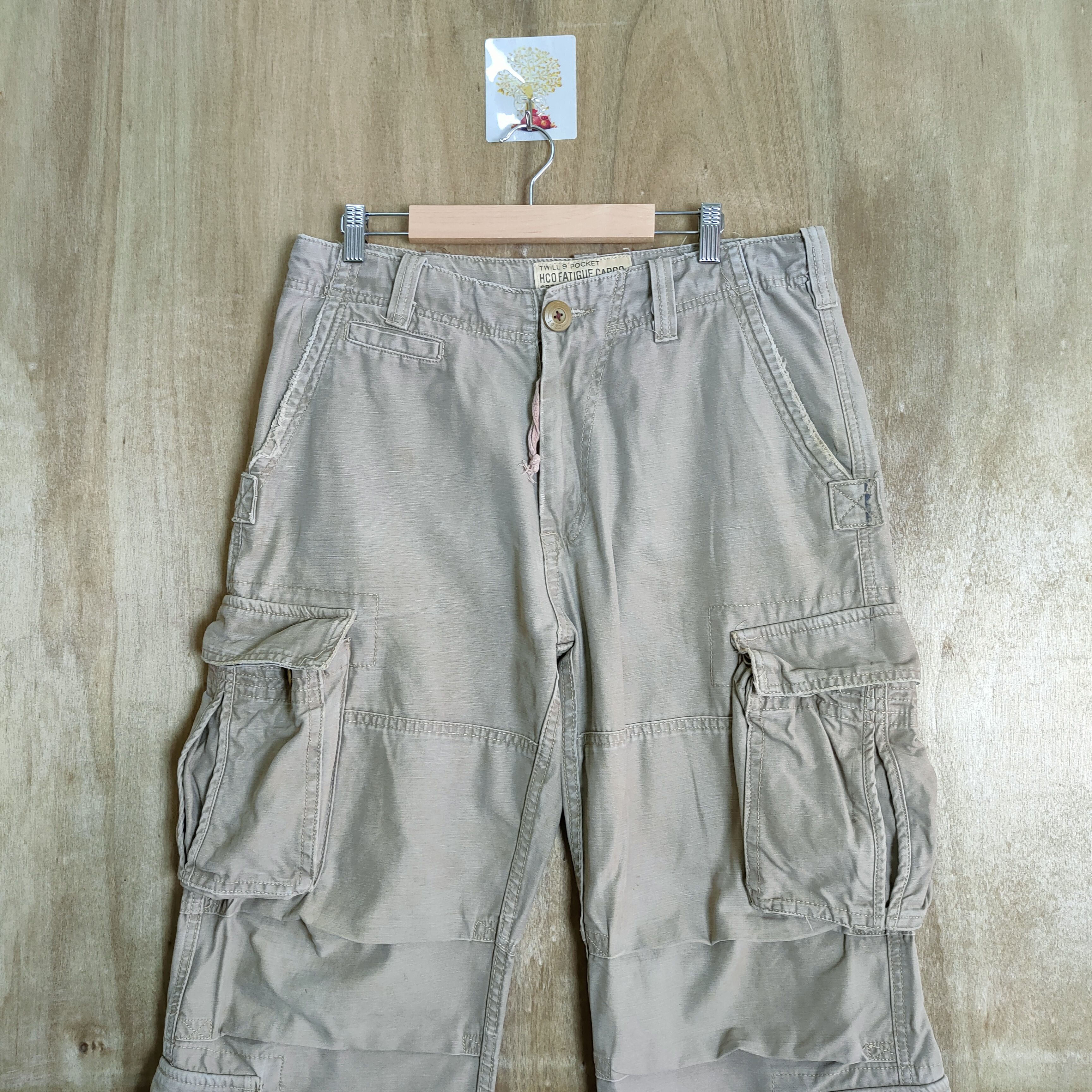 Vintage 9 POCKET HCO FATIGUE VINTAGE MILITARY CARGO PANTS Size US 32 / EU 48 - 2 Thumbnail