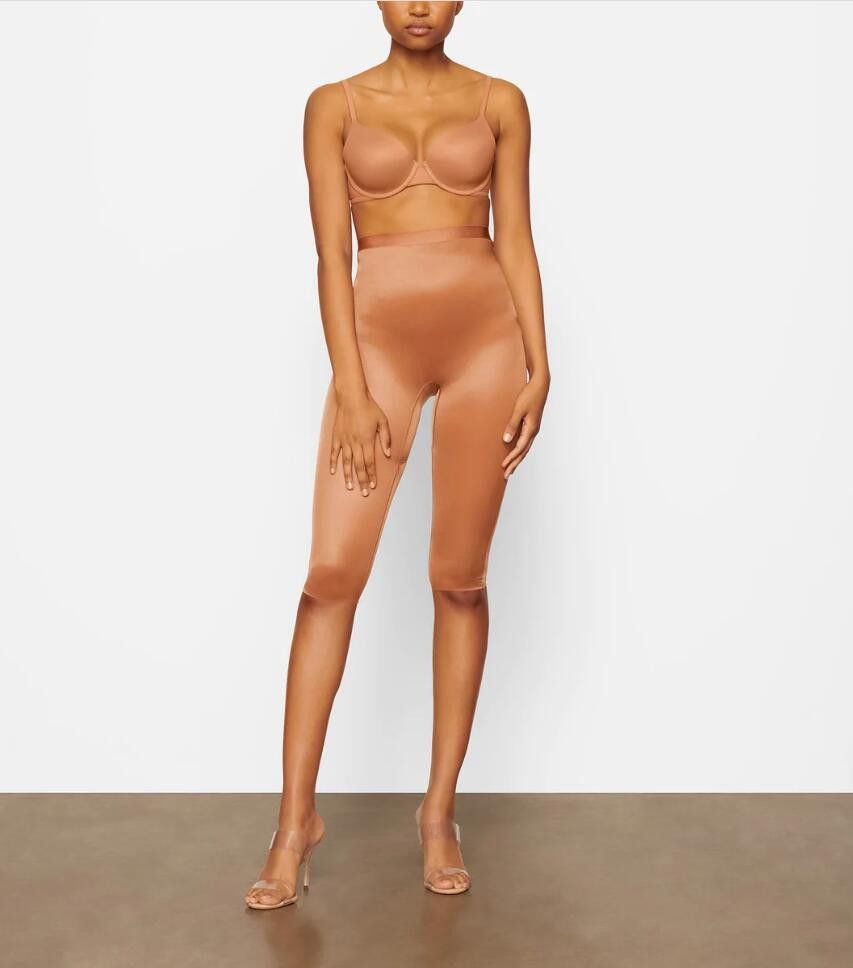 SKIMS BNWT AW22 SKIMS SHINE SHAPEWEAR LEGGING BRONZE XL Size ONE SIZE - 4 Thumbnail
