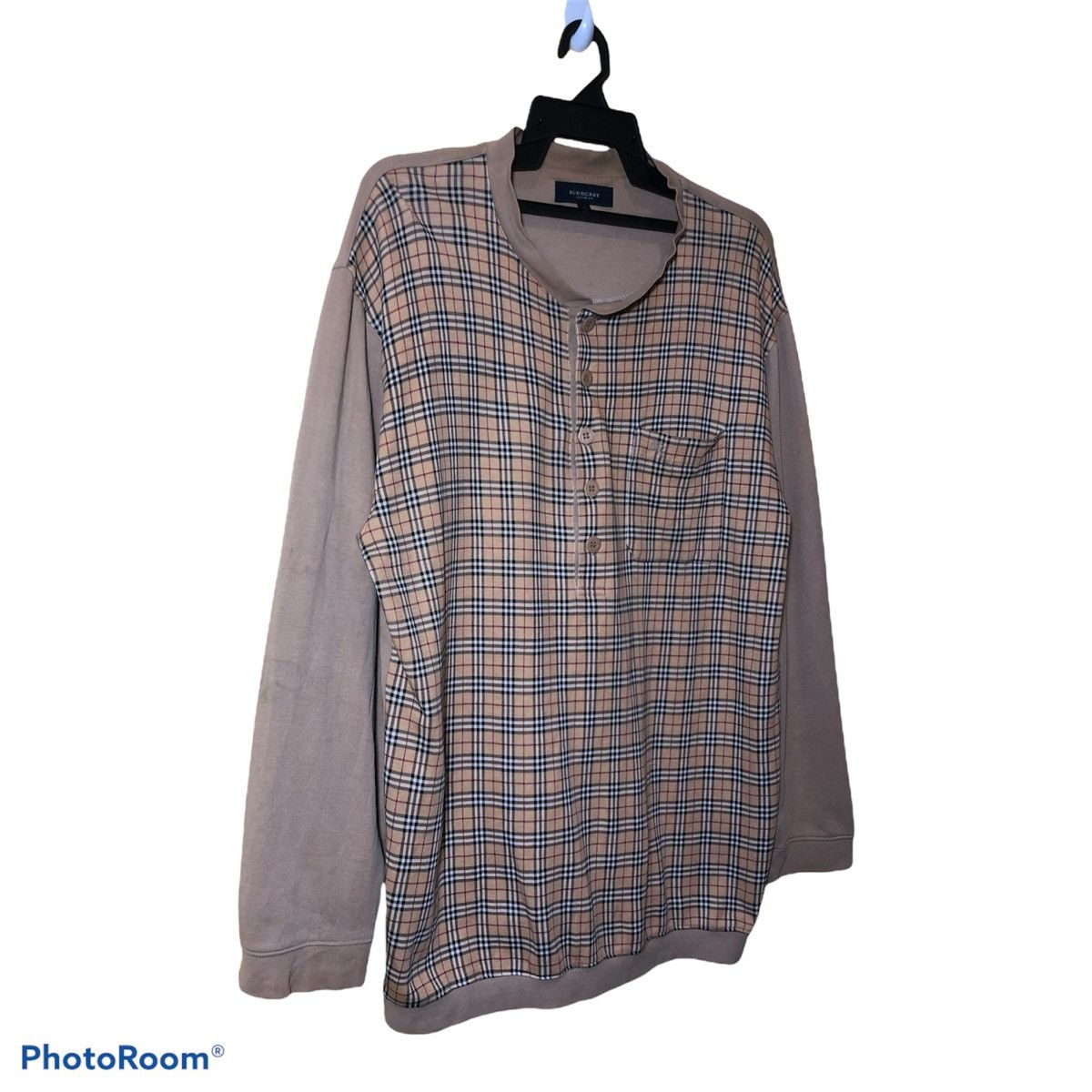 Burberry × Japanese Brand × Vintage Burberry’s Nova Check Small embroidery Logo Longsleeve Size US L / EU 52-54 / 3 - 2 Thumbnail