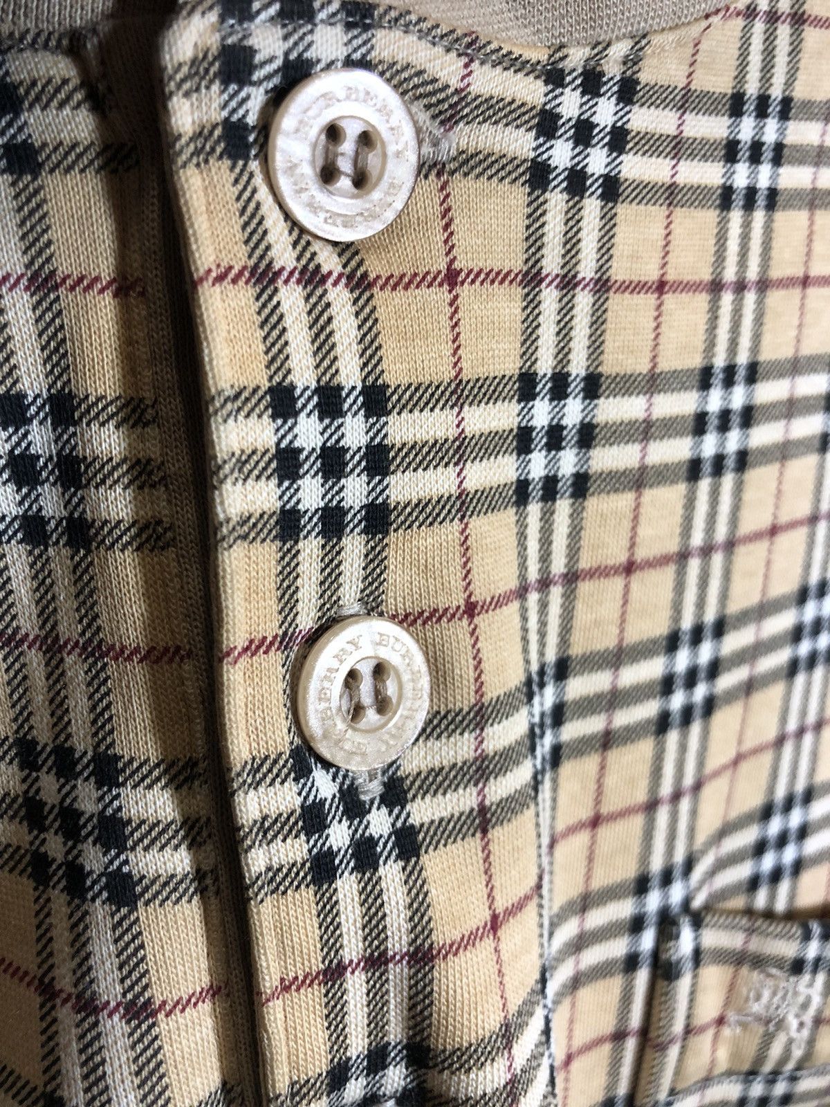 Burberry × Japanese Brand × Vintage Burberry’s Nova Check Small embroidery Logo Longsleeve Size US L / EU 52-54 / 3 - 8 Thumbnail