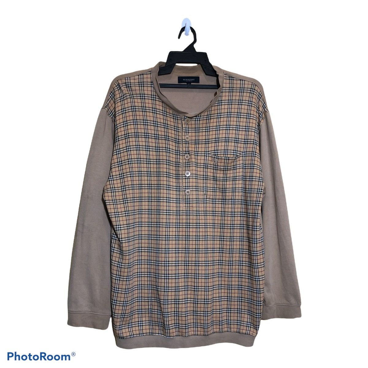 Burberry × Japanese Brand × Vintage Burberry’s Nova Check Small embroidery Logo Longsleeve Size US L / EU 52-54 / 3 - 1 Thumbnail