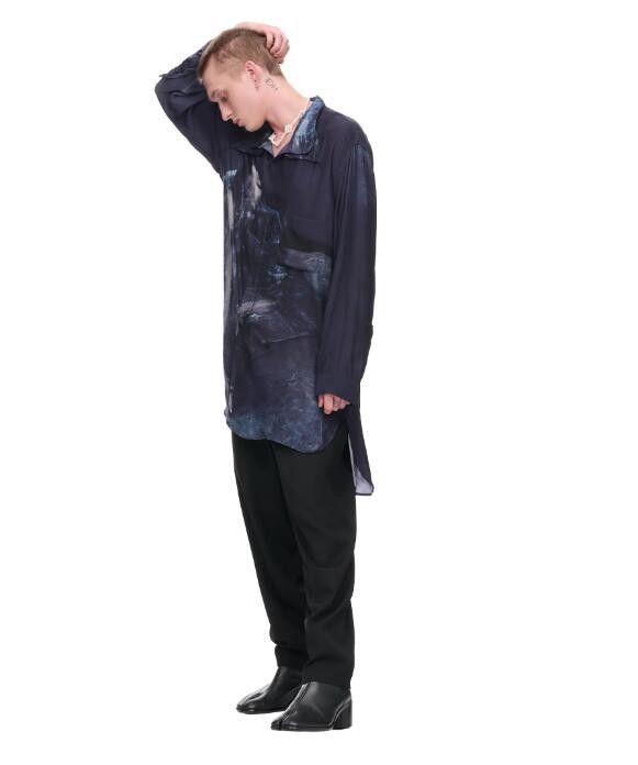 Yohji Yamamoto BNWT AW22 YOHJI YAMAMOTO POUR HOMME TRIPLE COLLAR SHIRT 2 Size US M / EU 48-50 / 2 - 15 Thumbnail