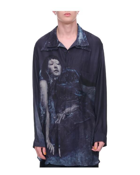 Yohji Yamamoto BNWT AW22 YOHJI YAMAMOTO POUR HOMME TRIPLE COLLAR SHIRT 2 Size US M / EU 48-50 / 2 - 1 Thumbnail