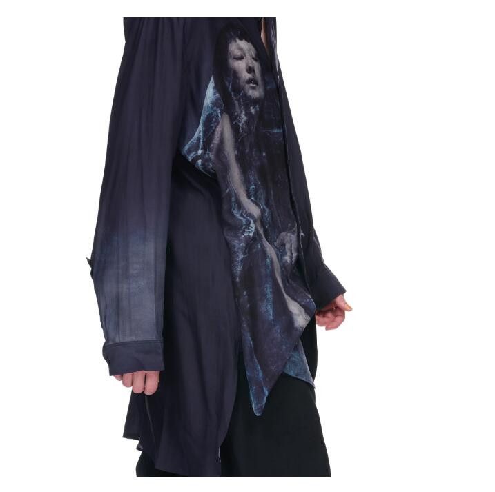Yohji Yamamoto BNWT AW22 YOHJI YAMAMOTO POUR HOMME TRIPLE COLLAR SHIRT 2 Size US M / EU 48-50 / 2 - 14 Thumbnail