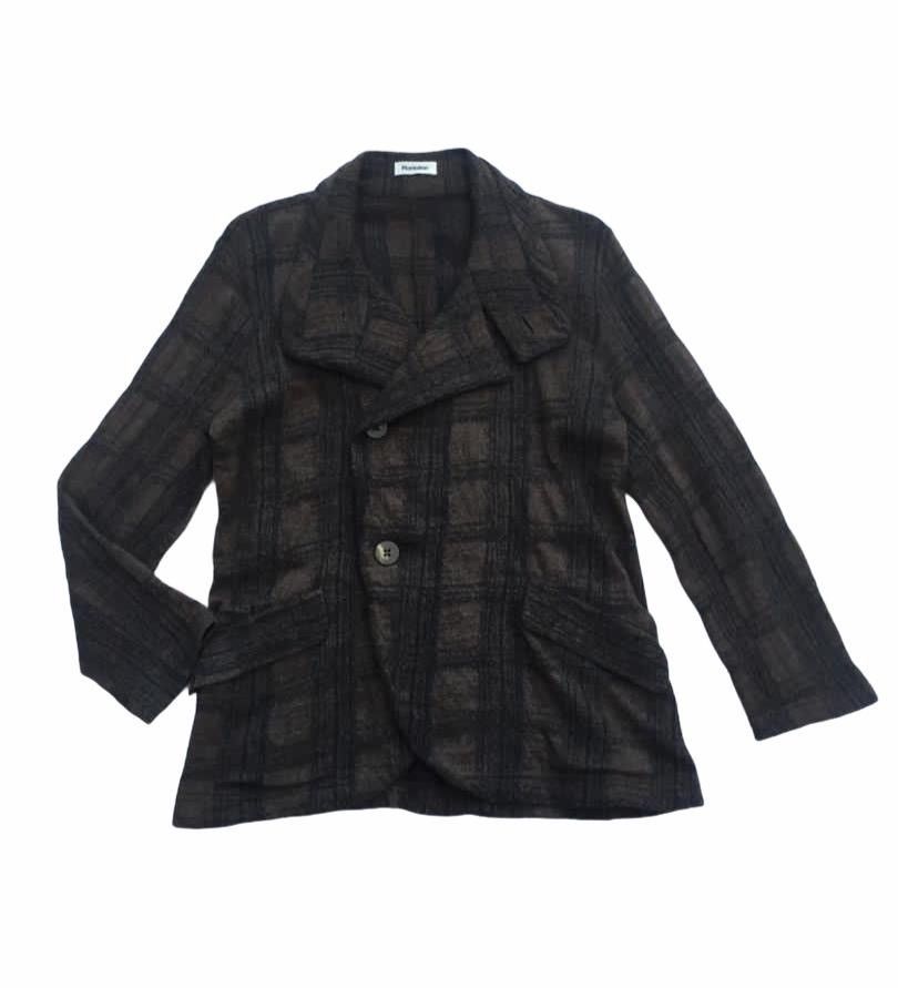 Issey Miyake WOOL PLAID TARTAN JACKET by PLANTATION Size US M / EU 48-50 / 2 - 4 Thumbnail
