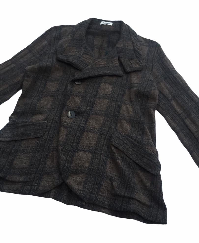 Issey Miyake WOOL PLAID TARTAN JACKET by PLANTATION Size US M / EU 48-50 / 2 - 9 Thumbnail