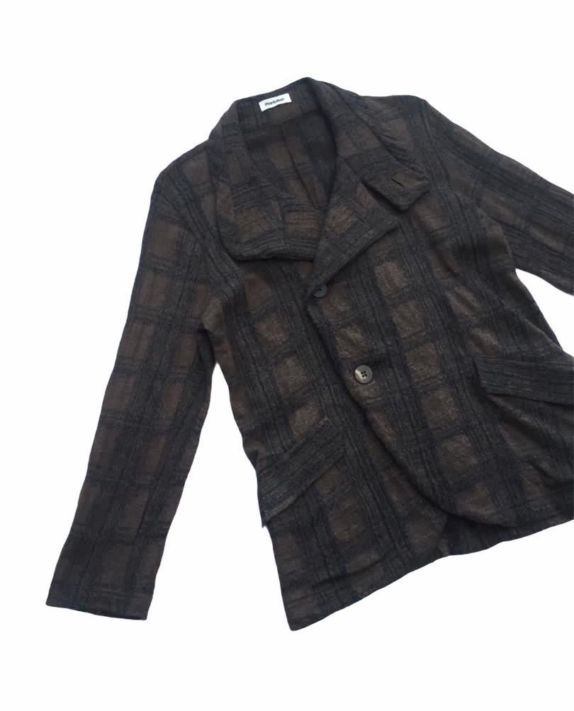 Issey Miyake WOOL PLAID TARTAN JACKET by PLANTATION Size US M / EU 48-50 / 2 - 2 Thumbnail