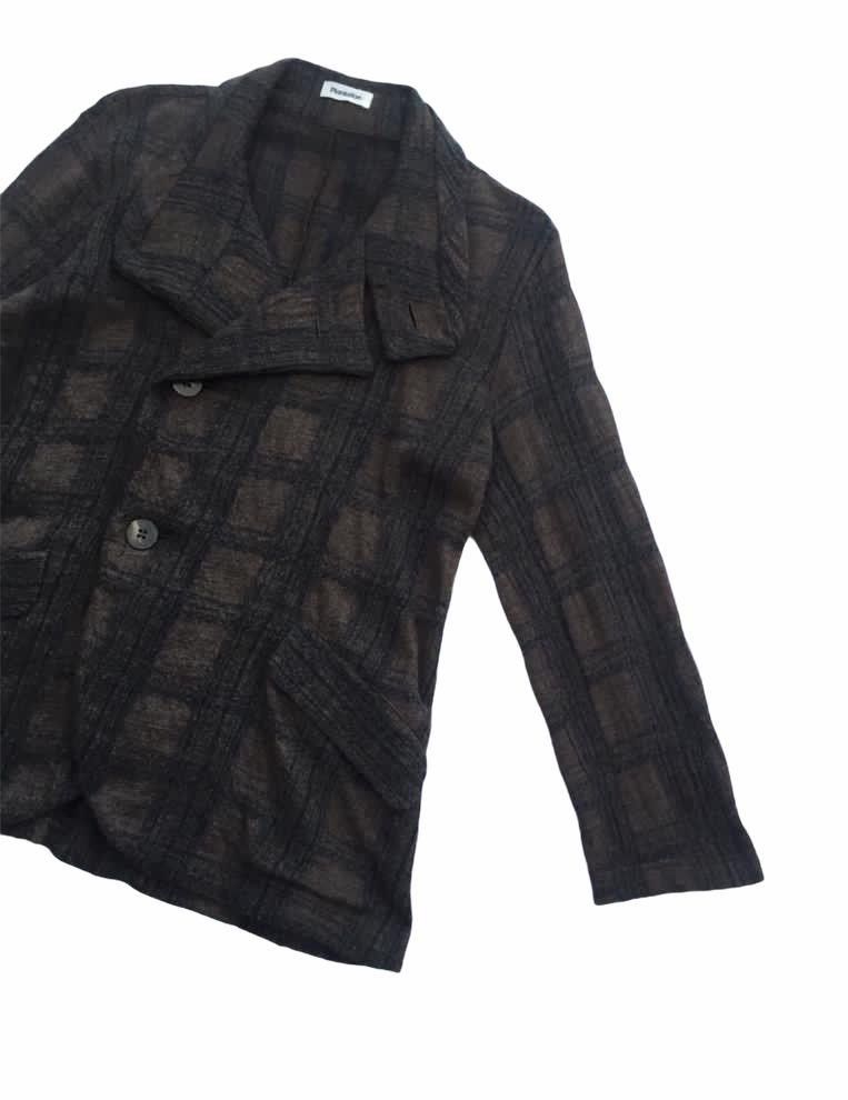 Issey Miyake WOOL PLAID TARTAN JACKET by PLANTATION Size US M / EU 48-50 / 2 - 3 Thumbnail