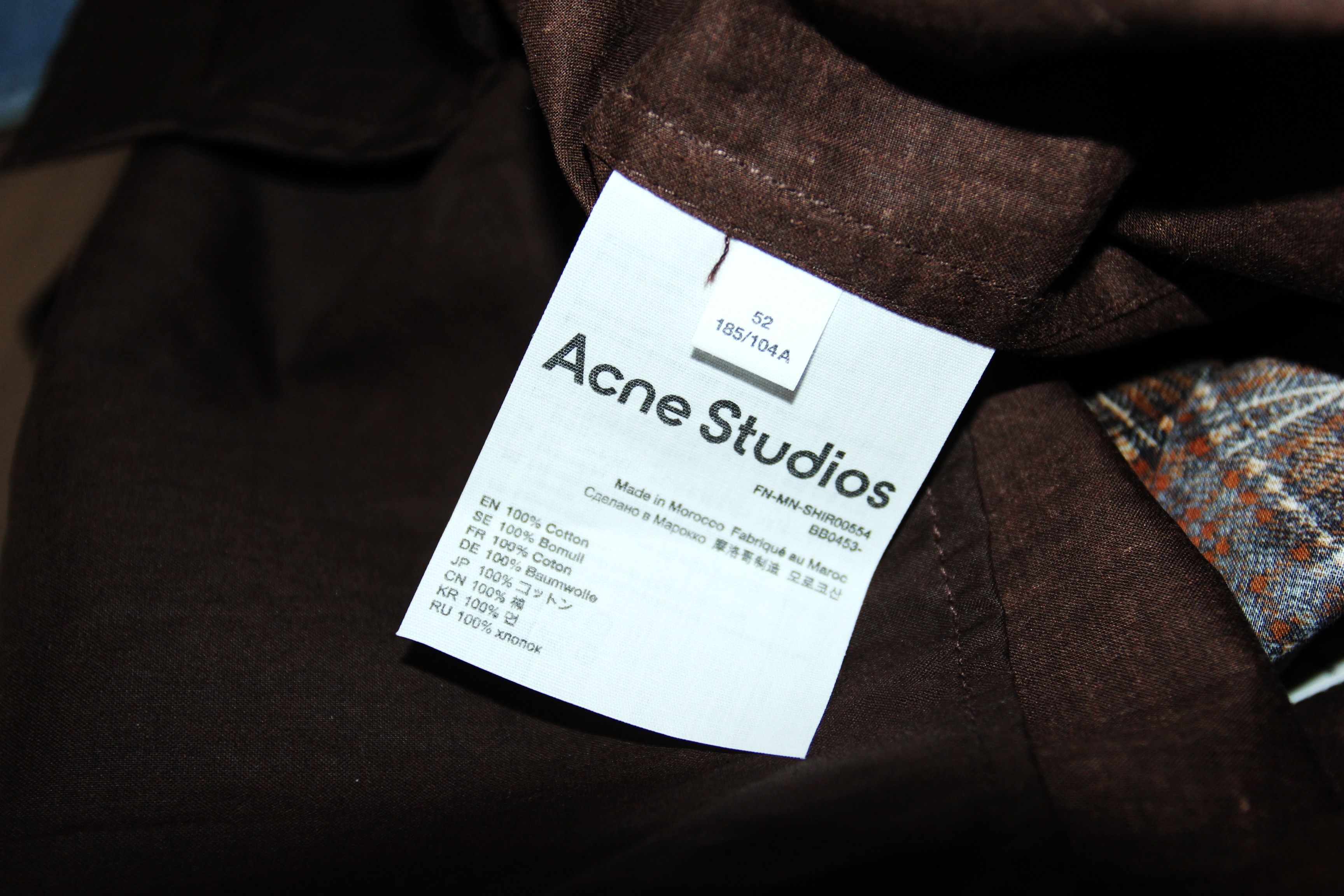 Acne Studios BNWT AW22 ACNE STUDIOS KALEIDOSCOPE PRINTED SHIRT 52 Size US L / EU 52-54 / 3 - 9 Thumbnail