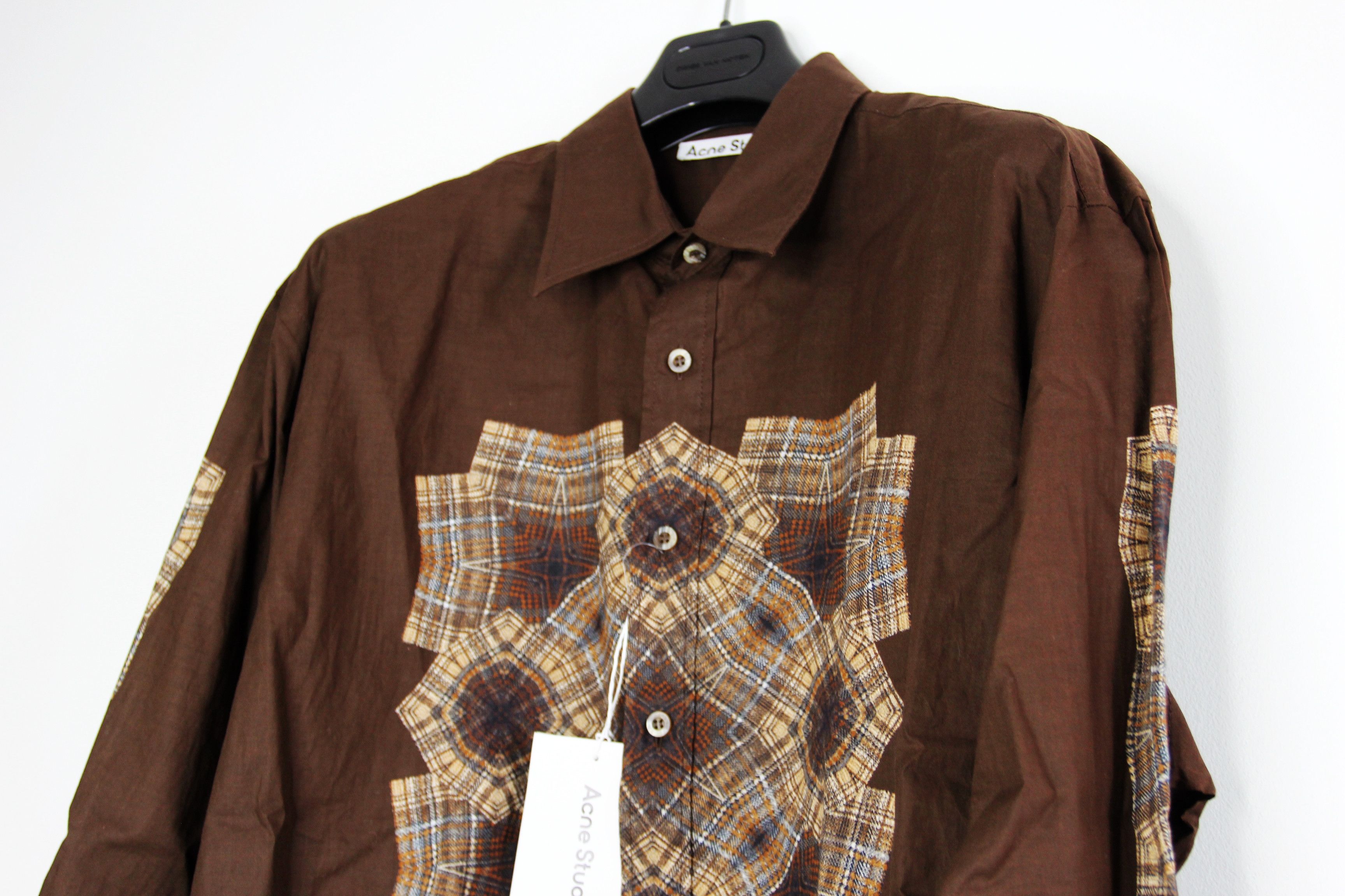 Acne Studios BNWT AW22 ACNE STUDIOS KALEIDOSCOPE PRINTED SHIRT 52 Size US L / EU 52-54 / 3 - 4 Thumbnail