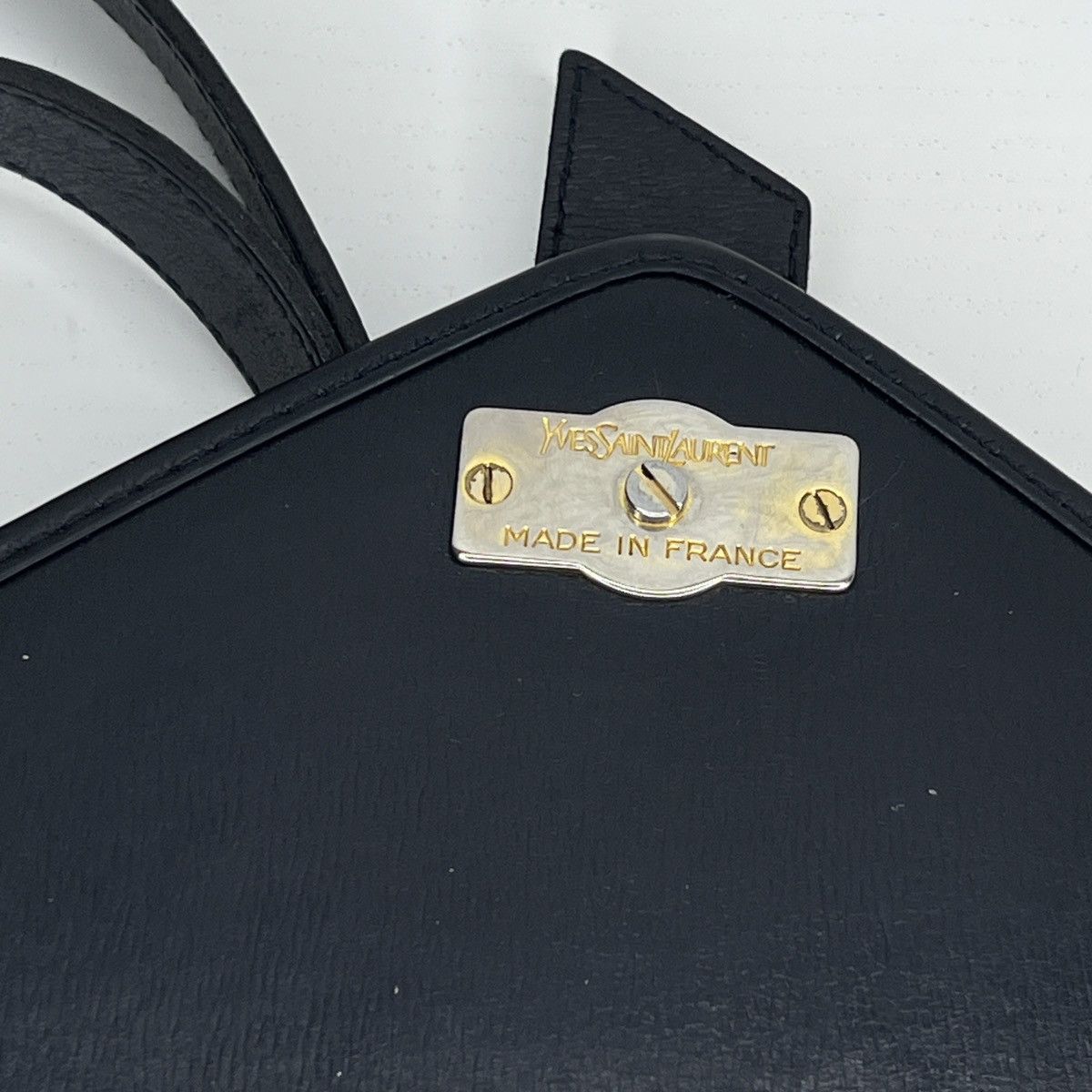 Saint Laurent Paris × Yves Saint Laurent Vintage Navy Yves Saint Laurent YSL Crossbody Shoulder Bag Size ONE SIZE - 10 Thumbnail