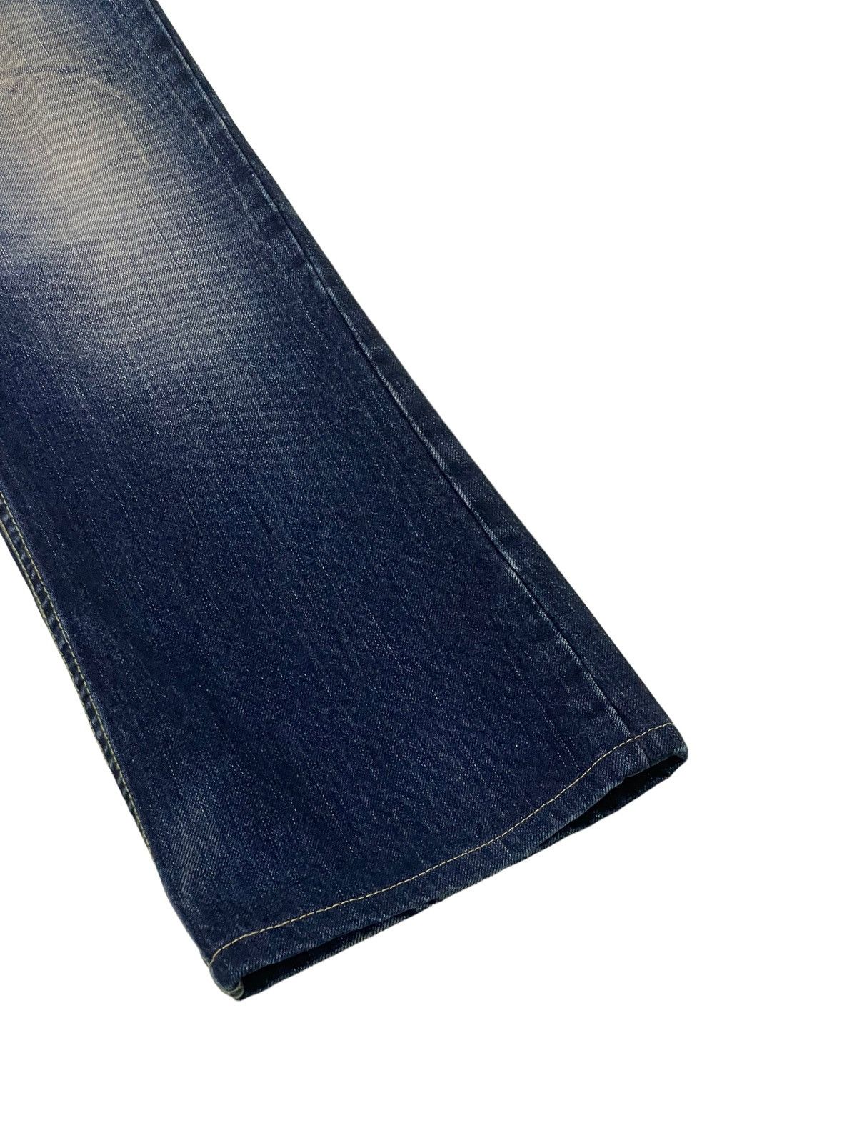 Japanese Brand Flare Jeans Semantic Design Acid Wash Clawmark Boot Cut 4🟦8 Size US 34 / EU 50 - 15 Thumbnail