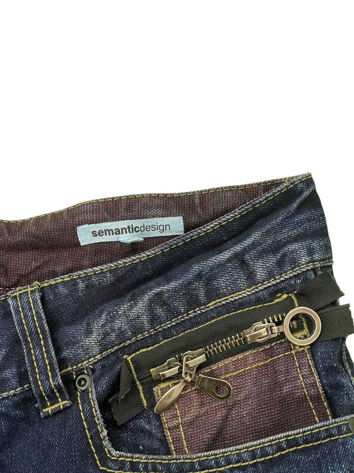 Japanese Brand Flare Jeans Semantic Design Acid Wash Clawmark Boot Cut 4🟦8 Size US 34 / EU 50 - 23 Thumbnail
