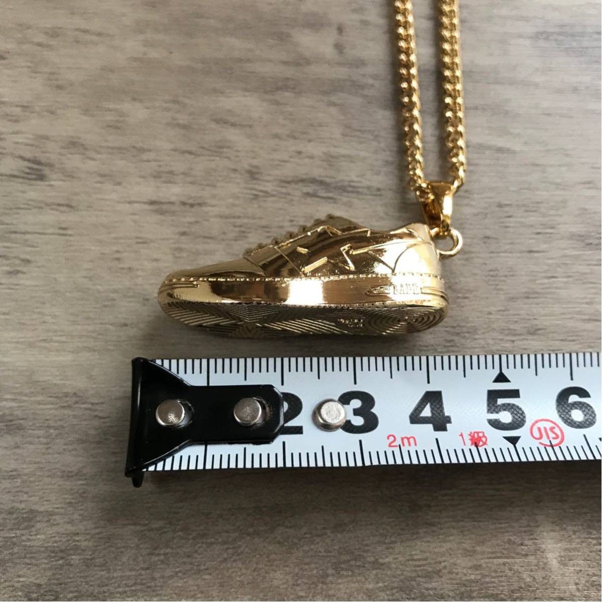Bape BAPESTA sneaker necklace gold chain a bathing ape BAPE STA Size ONE SIZE - 4 Thumbnail