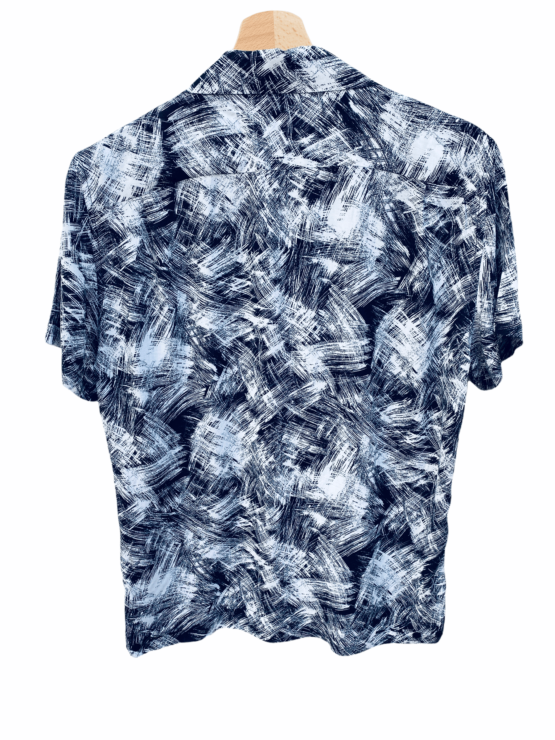 Sandro White / Black Hawaiian Shirt Size US S / EU 44-46 / 1 - 2 Thumbnail